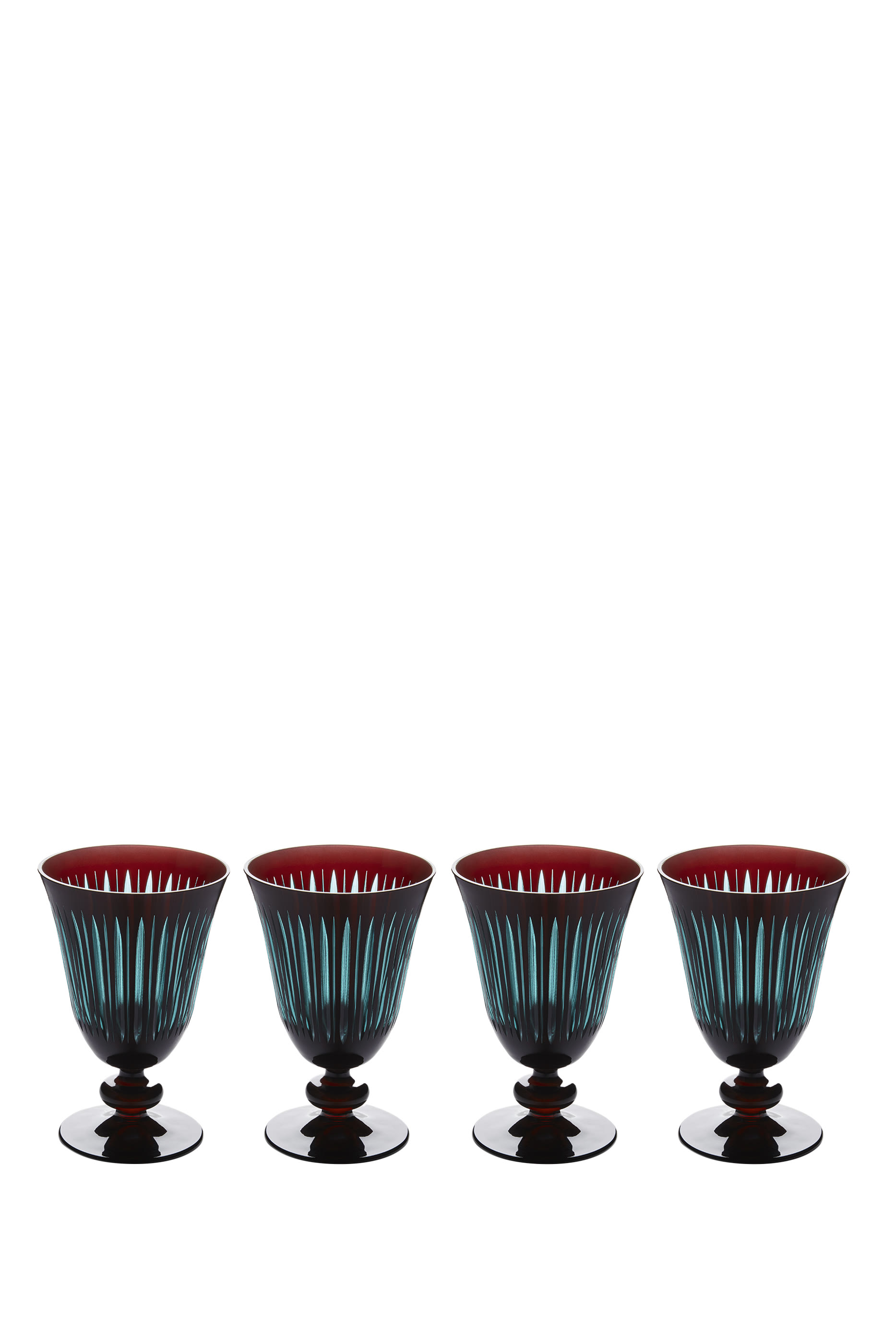 Prism Wine Glasses - Bordeaux, Set of 4