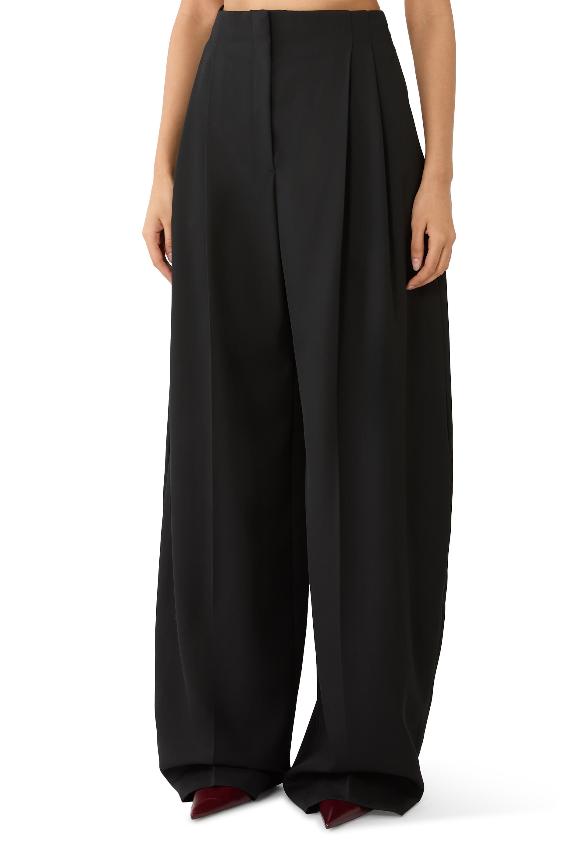 Wide Pleated Trousers