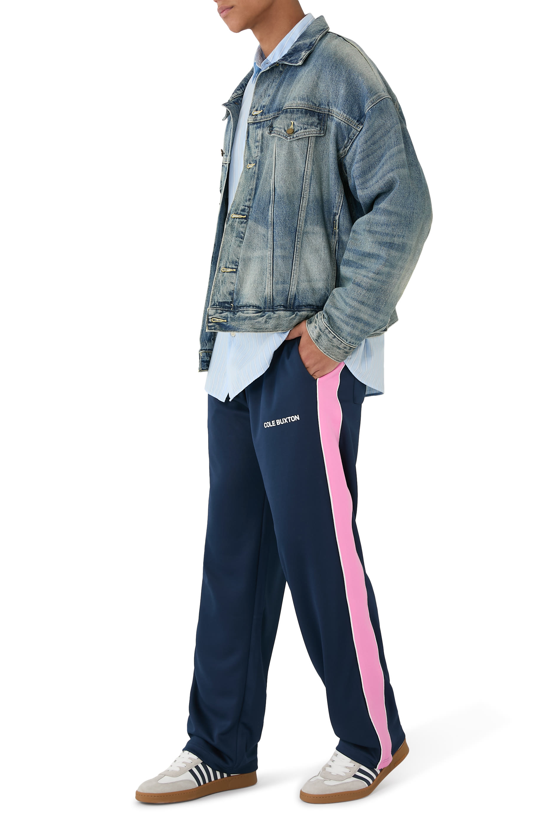 Contrast Tape Track Pants