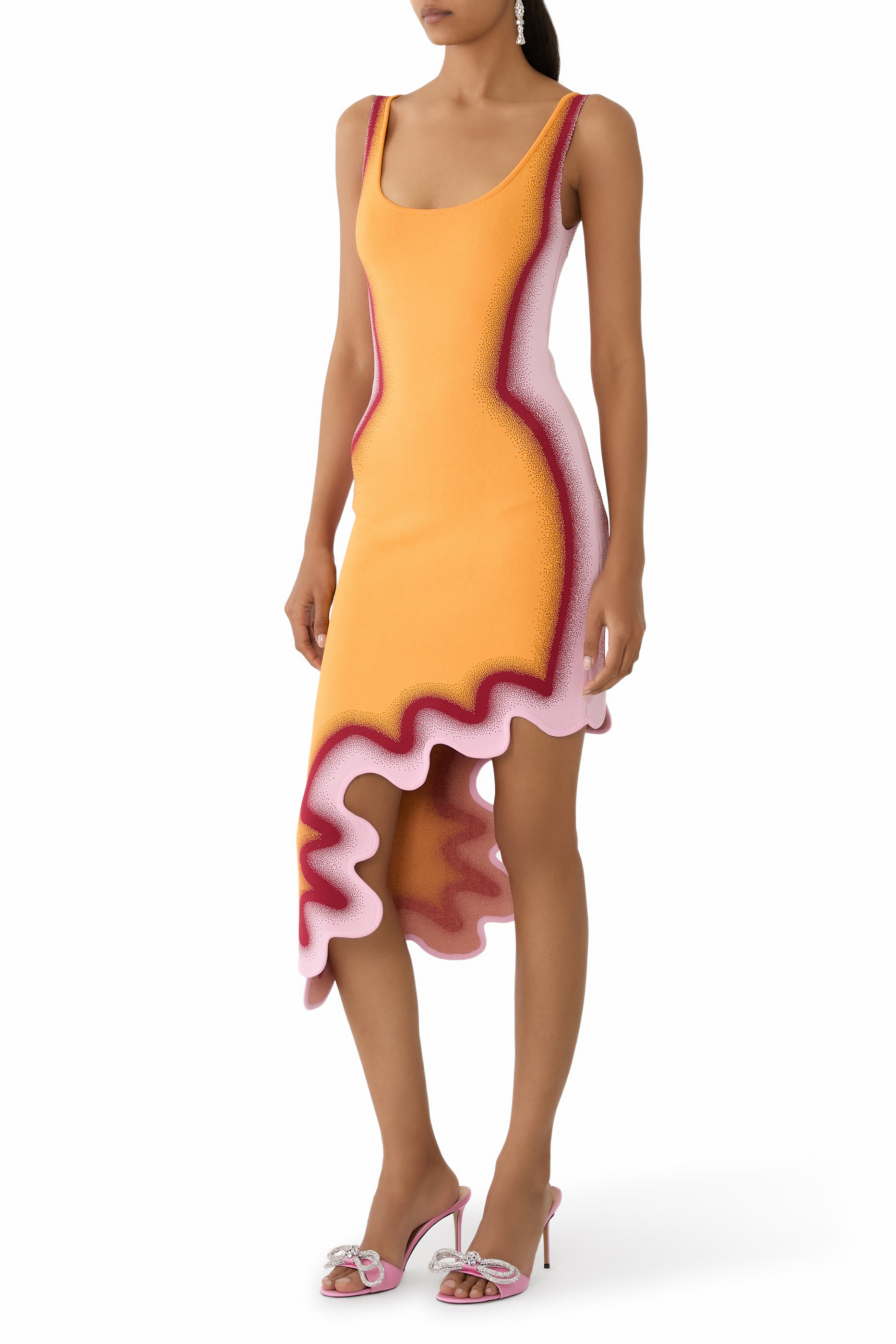 Aster Reversible Wavy Asymmetric Dress