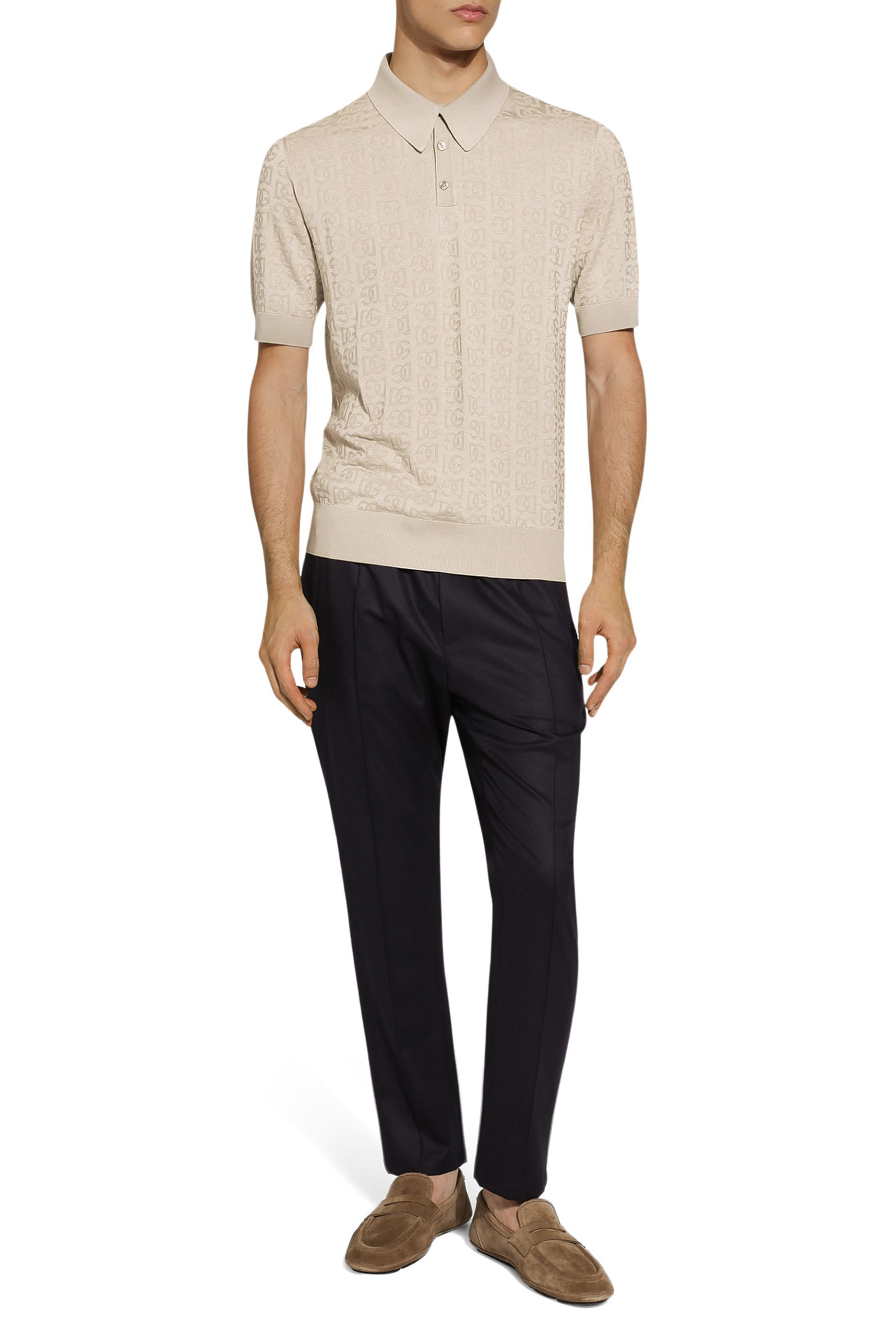 DG Logo Silk Polo Shirt