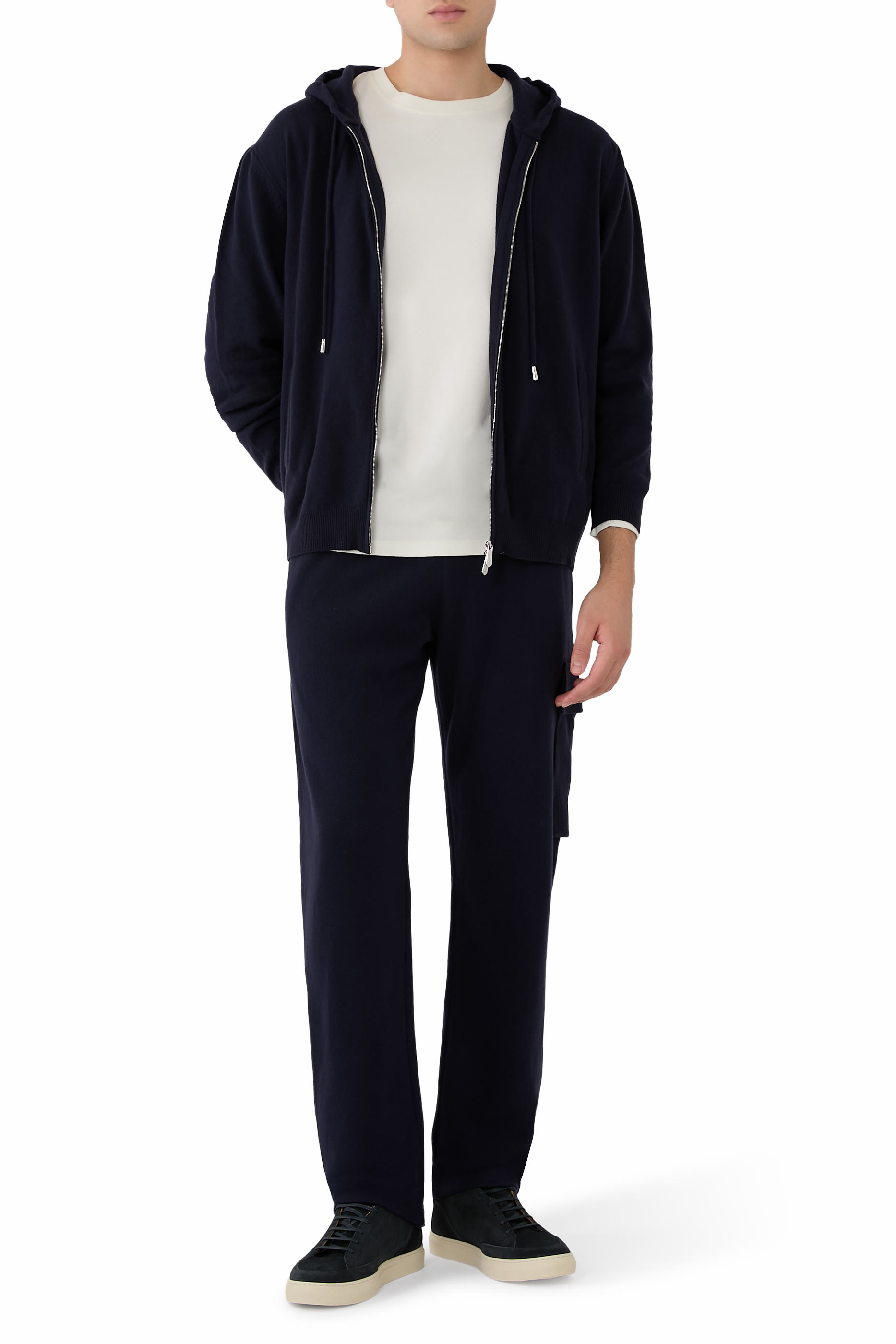 Full-Zip Merino Wool Hoodie