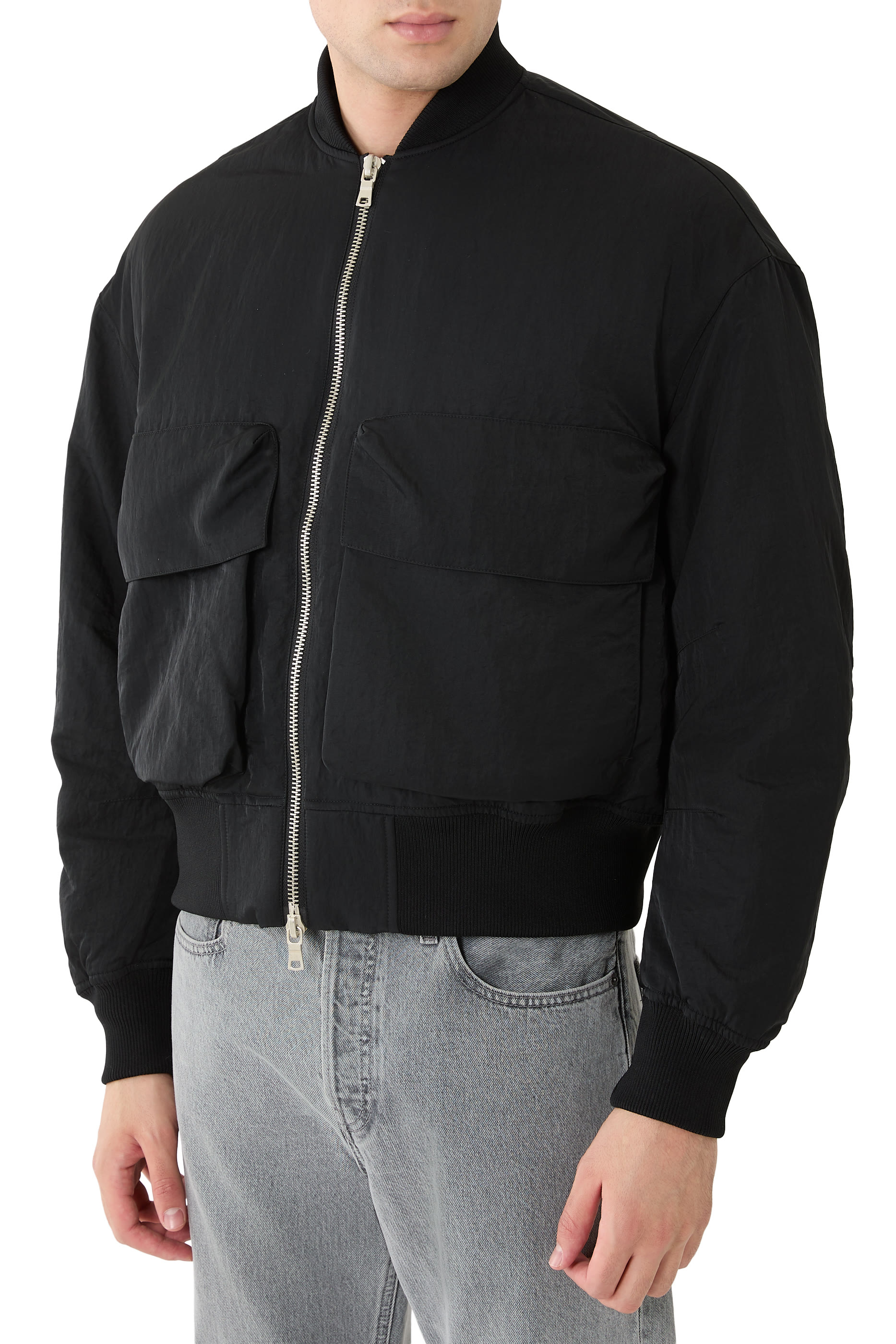Silky Nylon Bomber