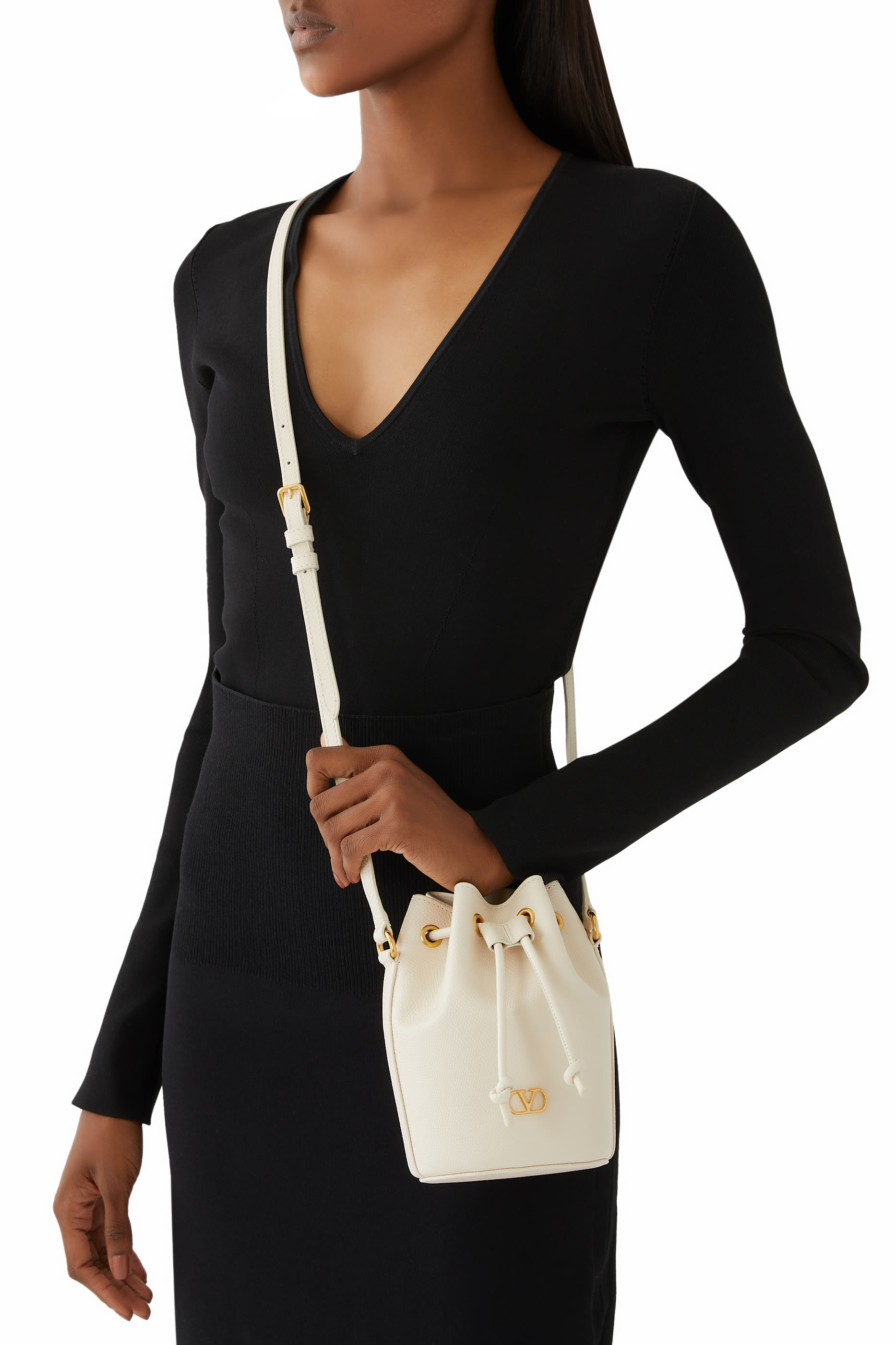 Mini VLogo Signature Bucket Bag