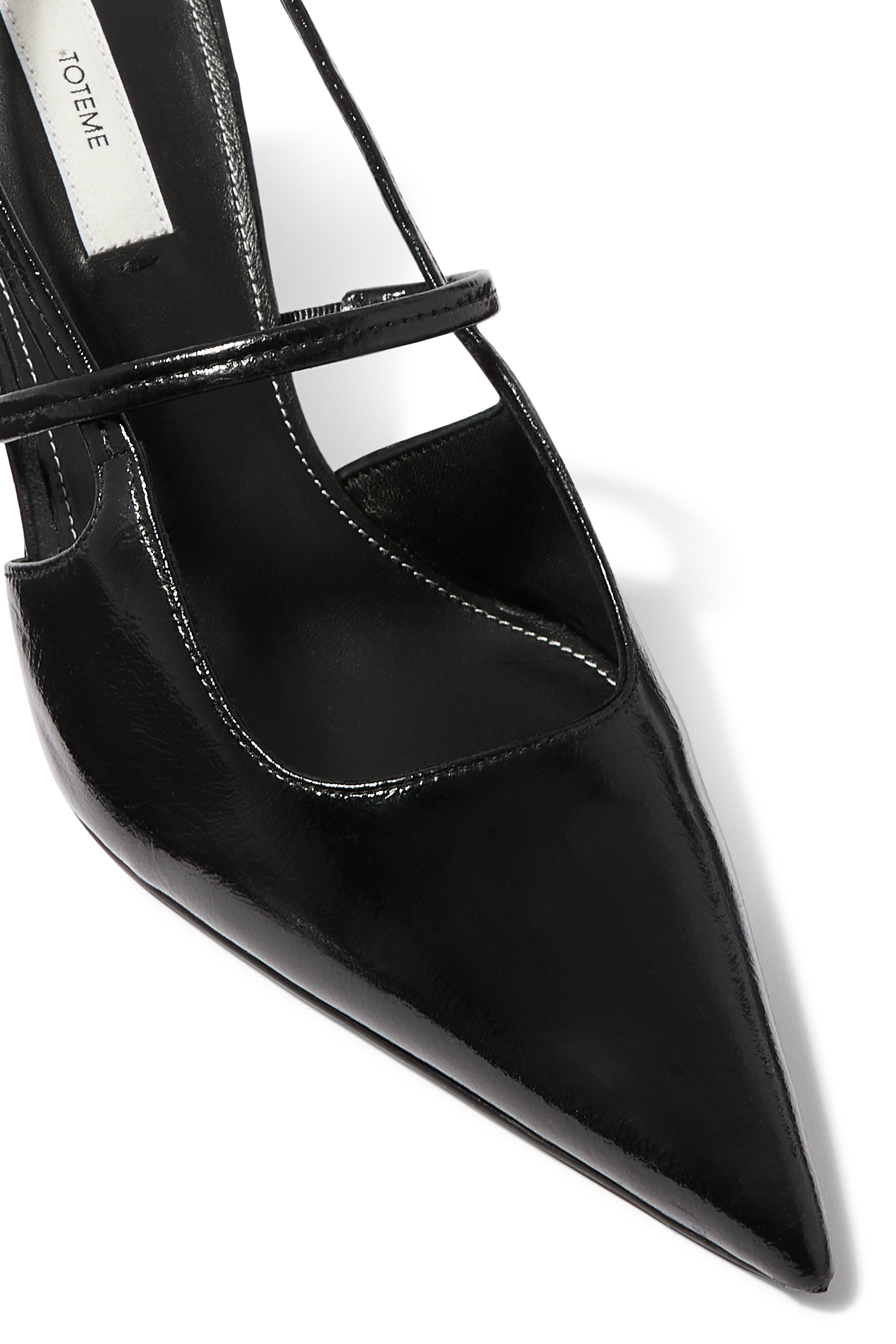 Naplack 85 Stiletto Slingback Pumps