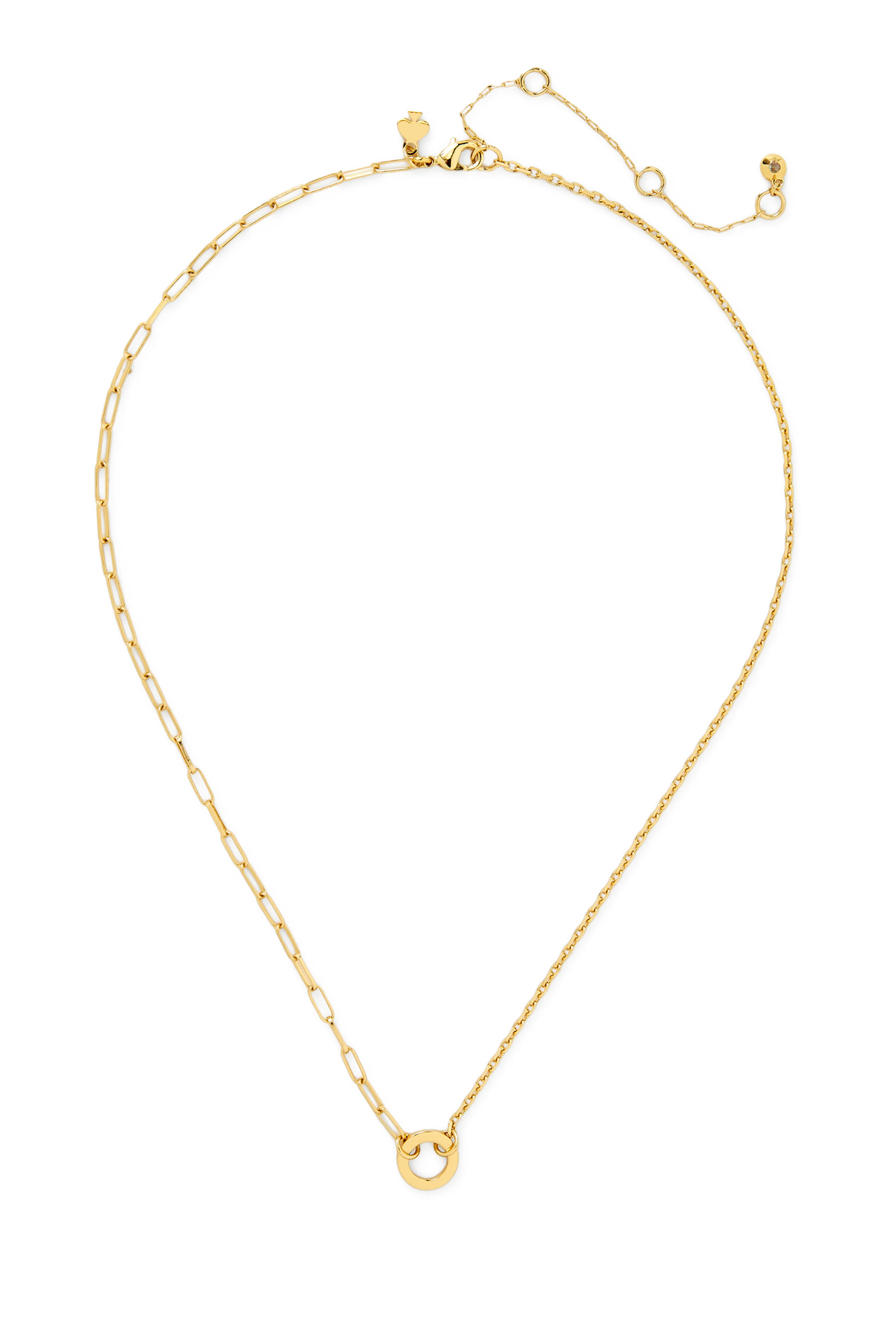 One In A Million Mixed Chain Necklace, Plated Metal