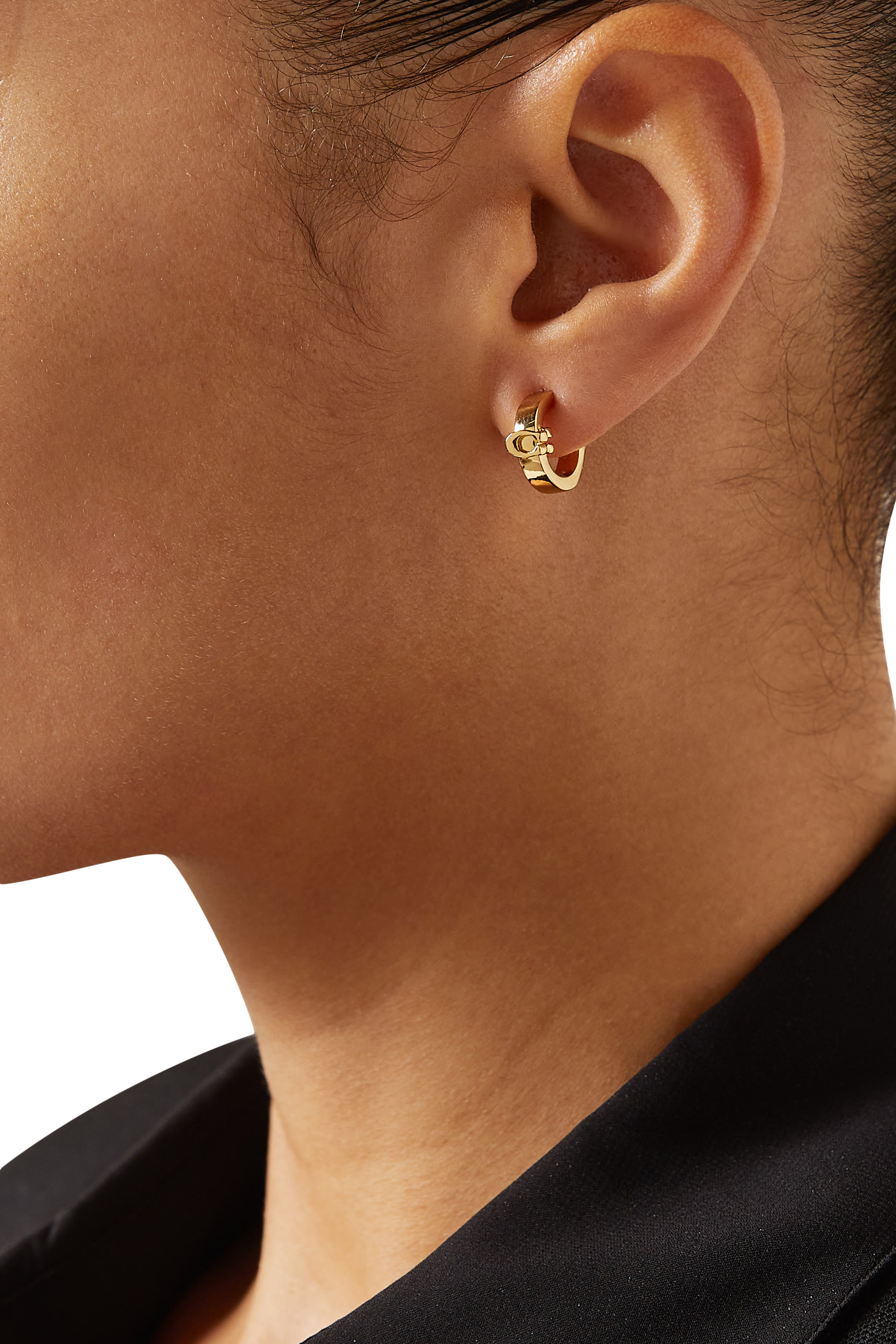  Signature C Huggie Earrings