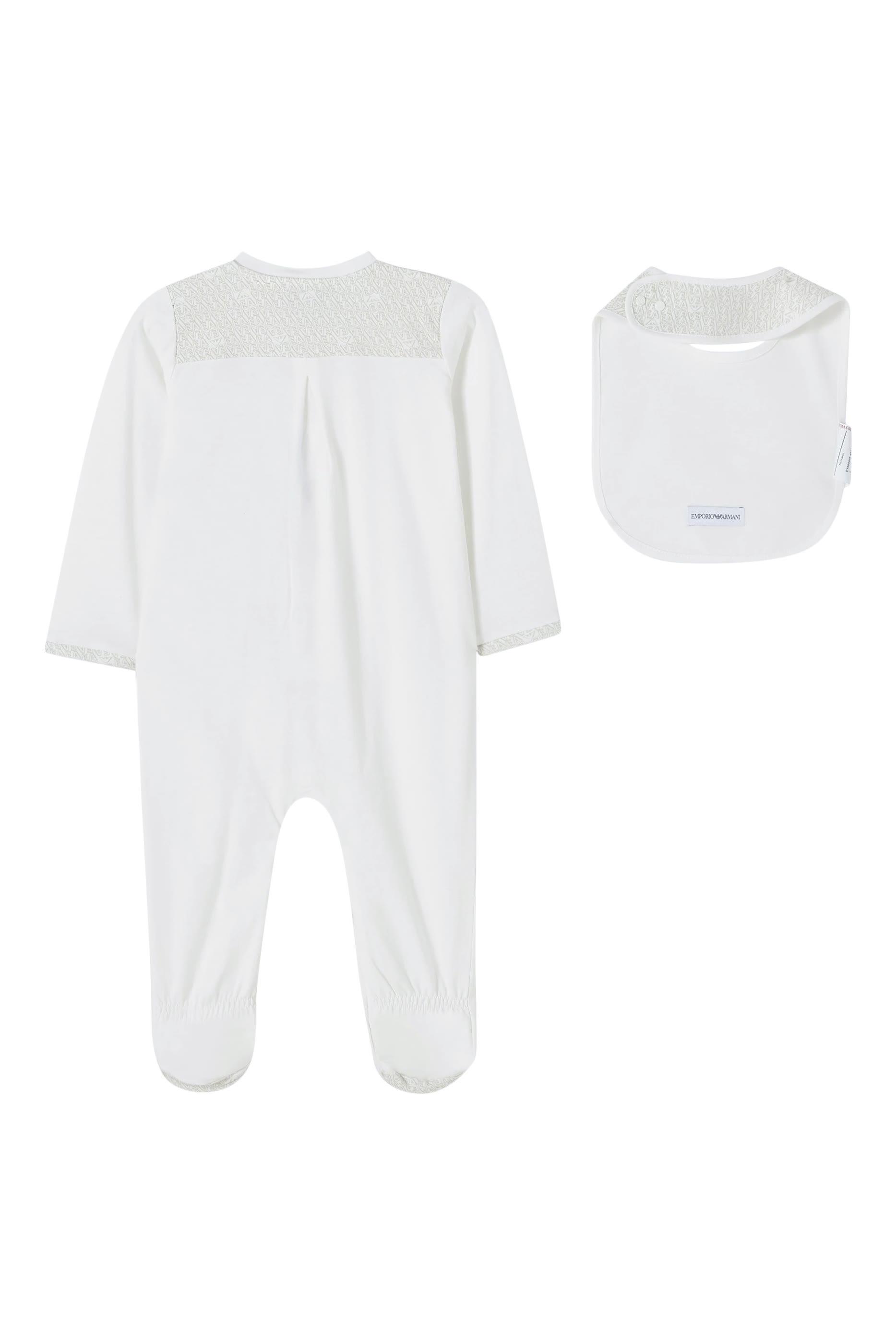 Kids Eagle Logo Sleepsuit and Bib Set