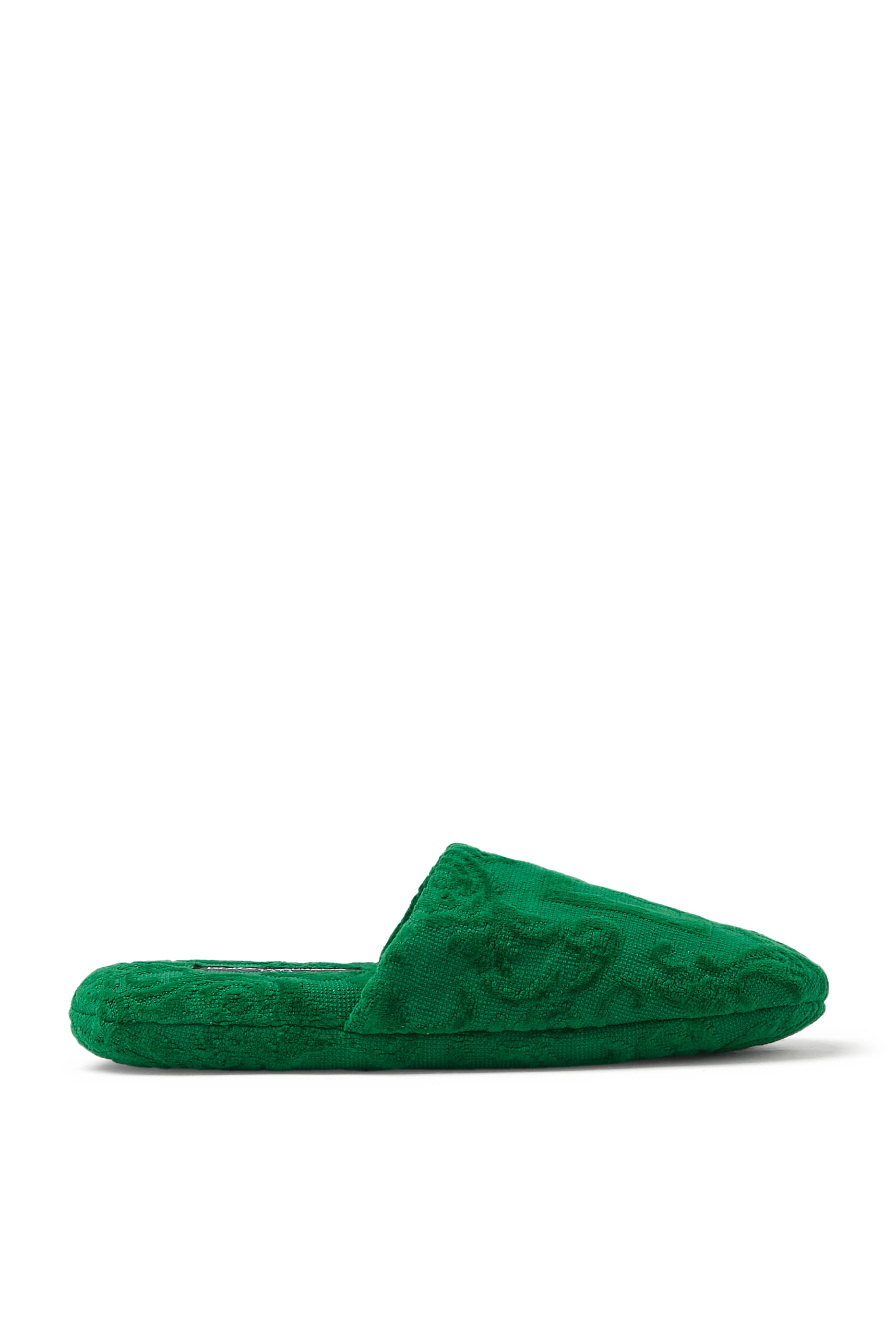 Jacquard Cotton Terry Slippers