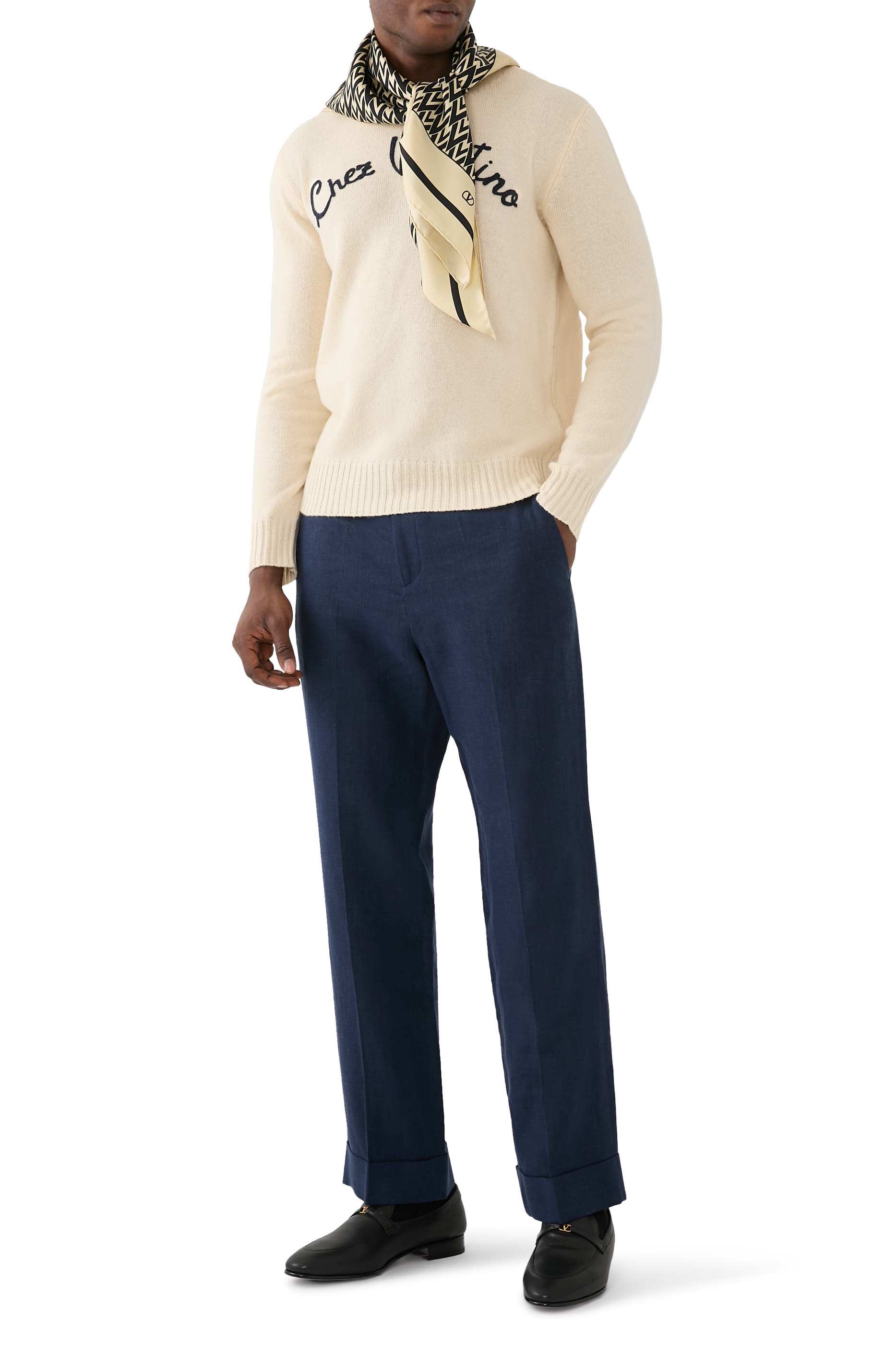 Toute La V Silk Scarf