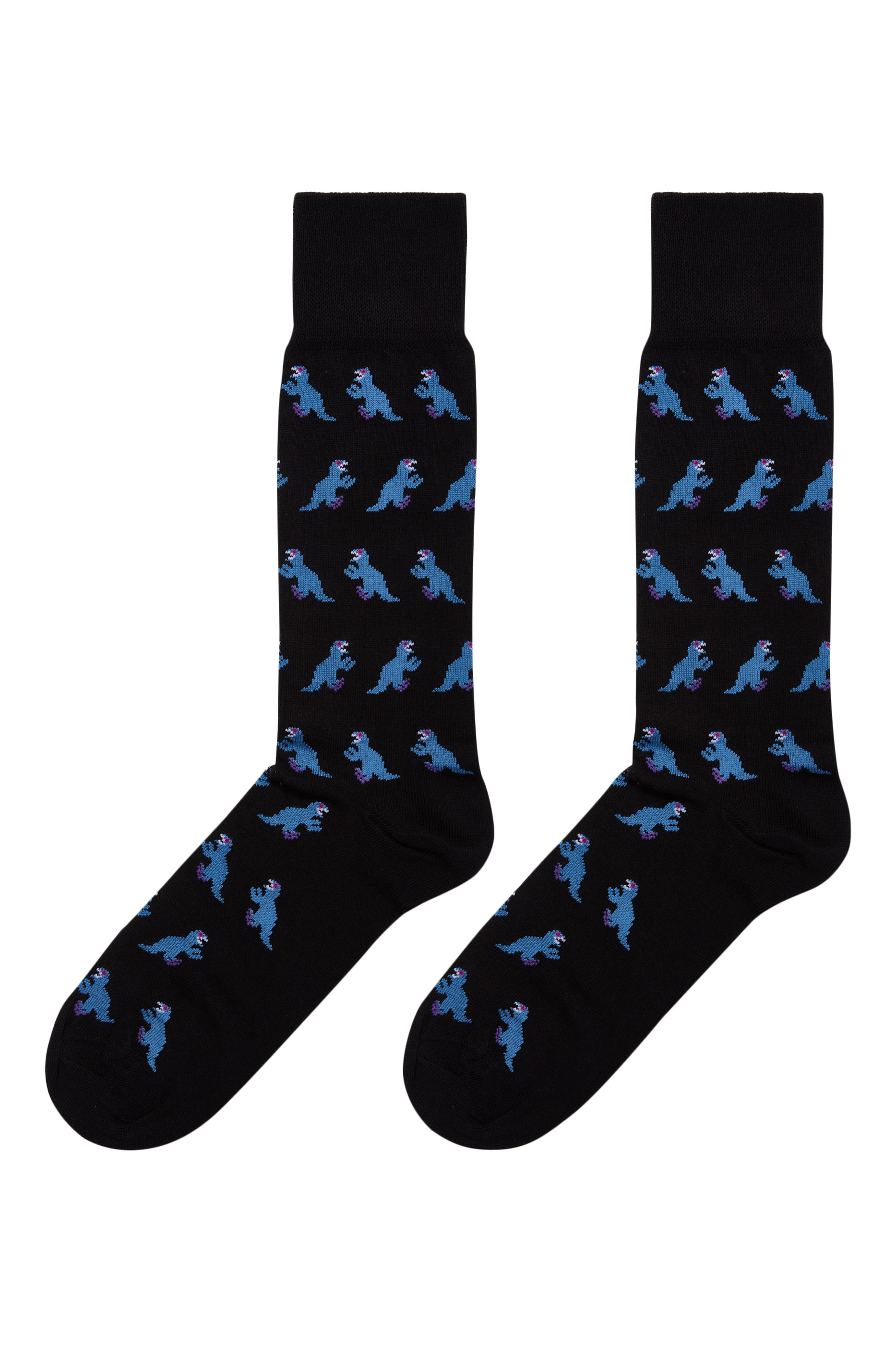 Cotton-Blend Dino Socks