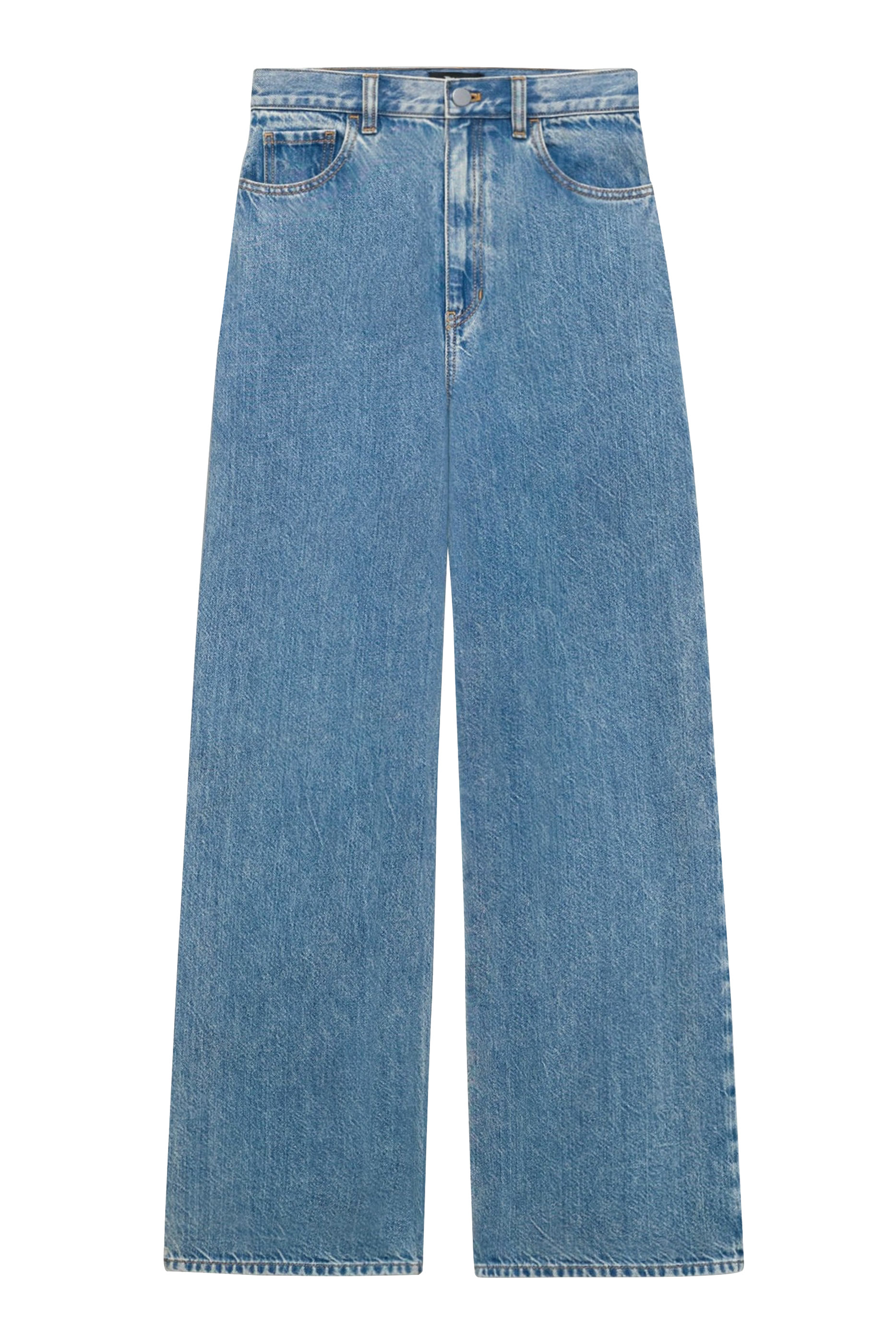 High-Waisted Wide-Leg Jeans