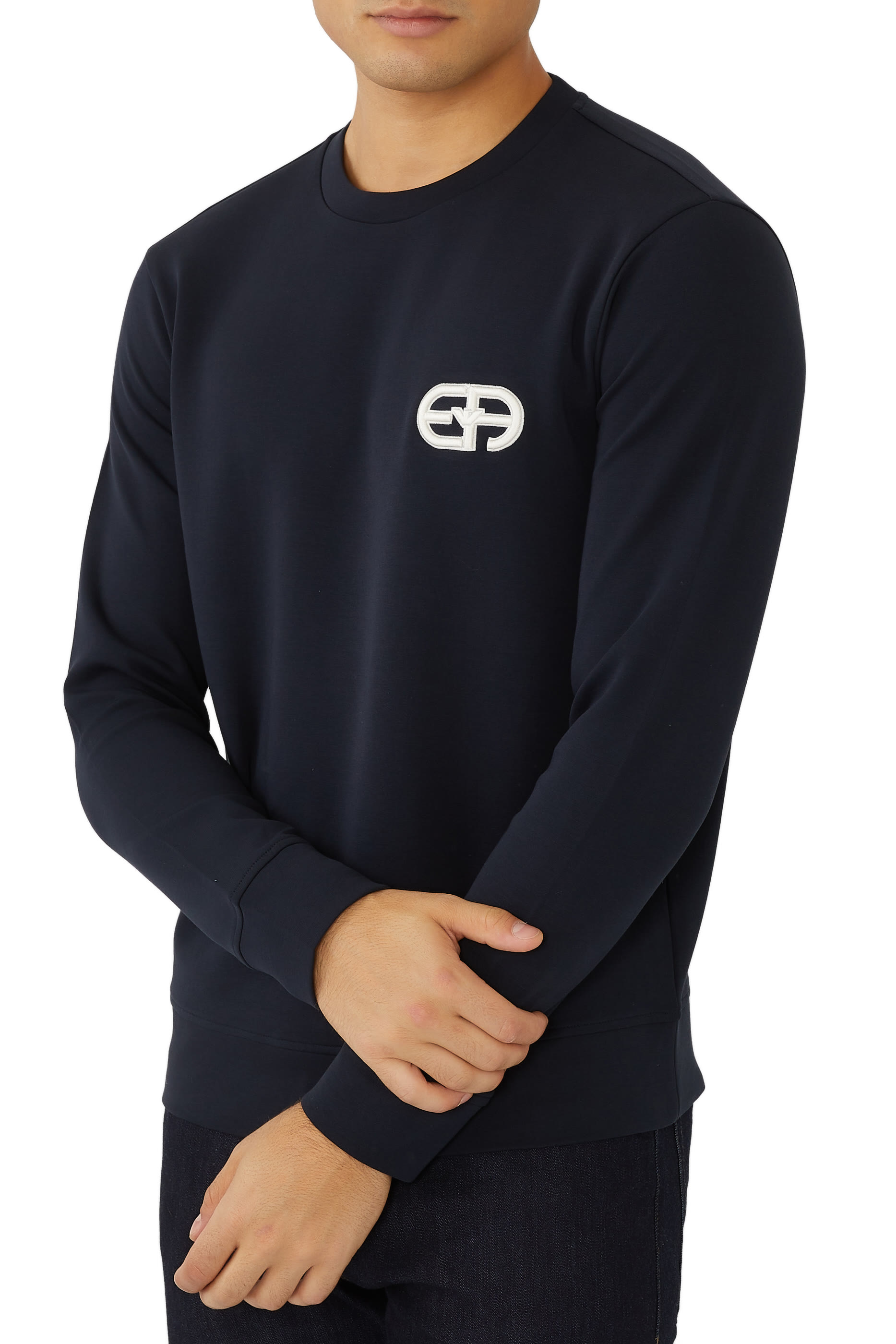 Double Jersey Logo Sweatshirt