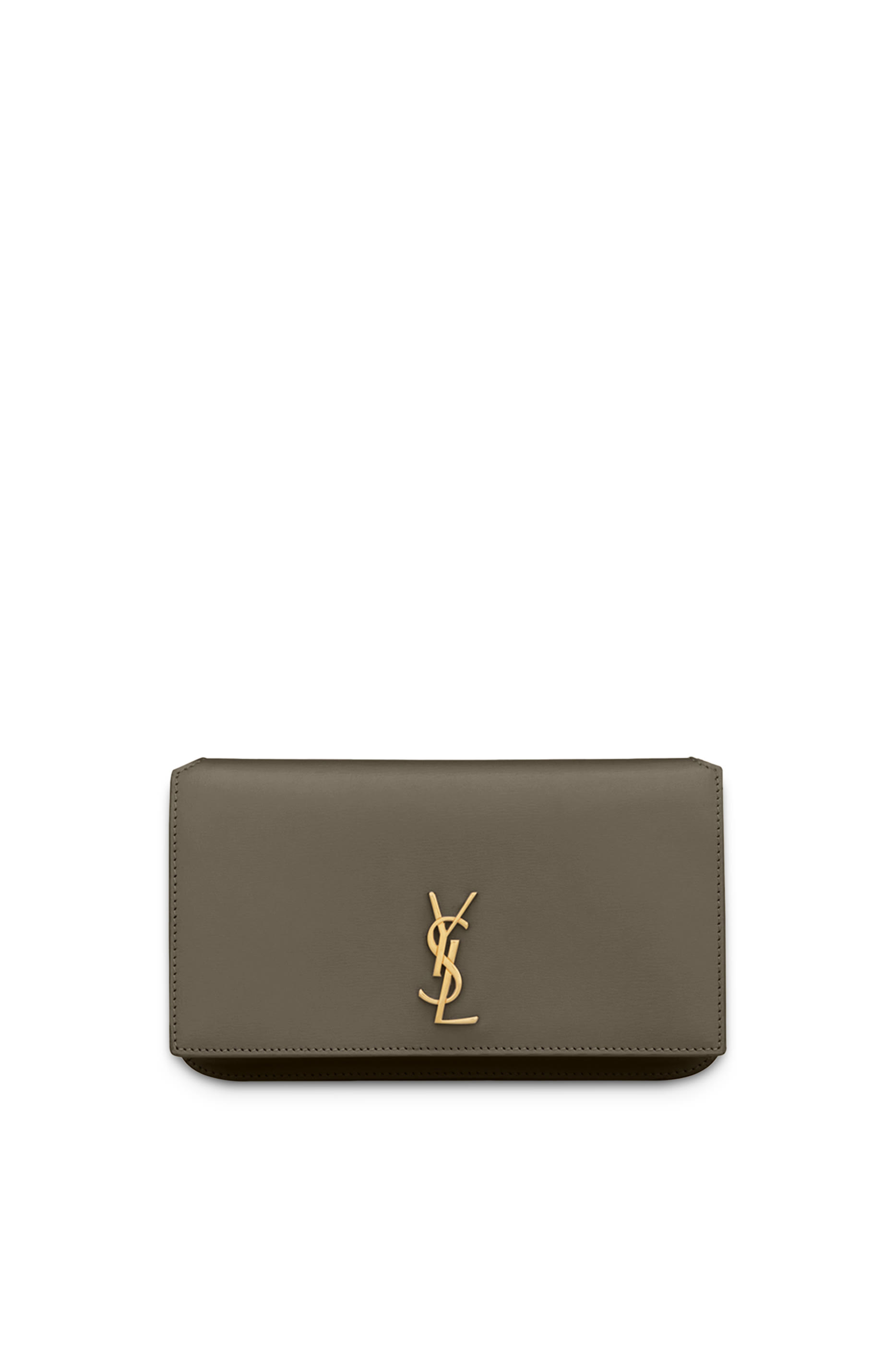 Monogram Smooth Leather Phone Holder with Strap