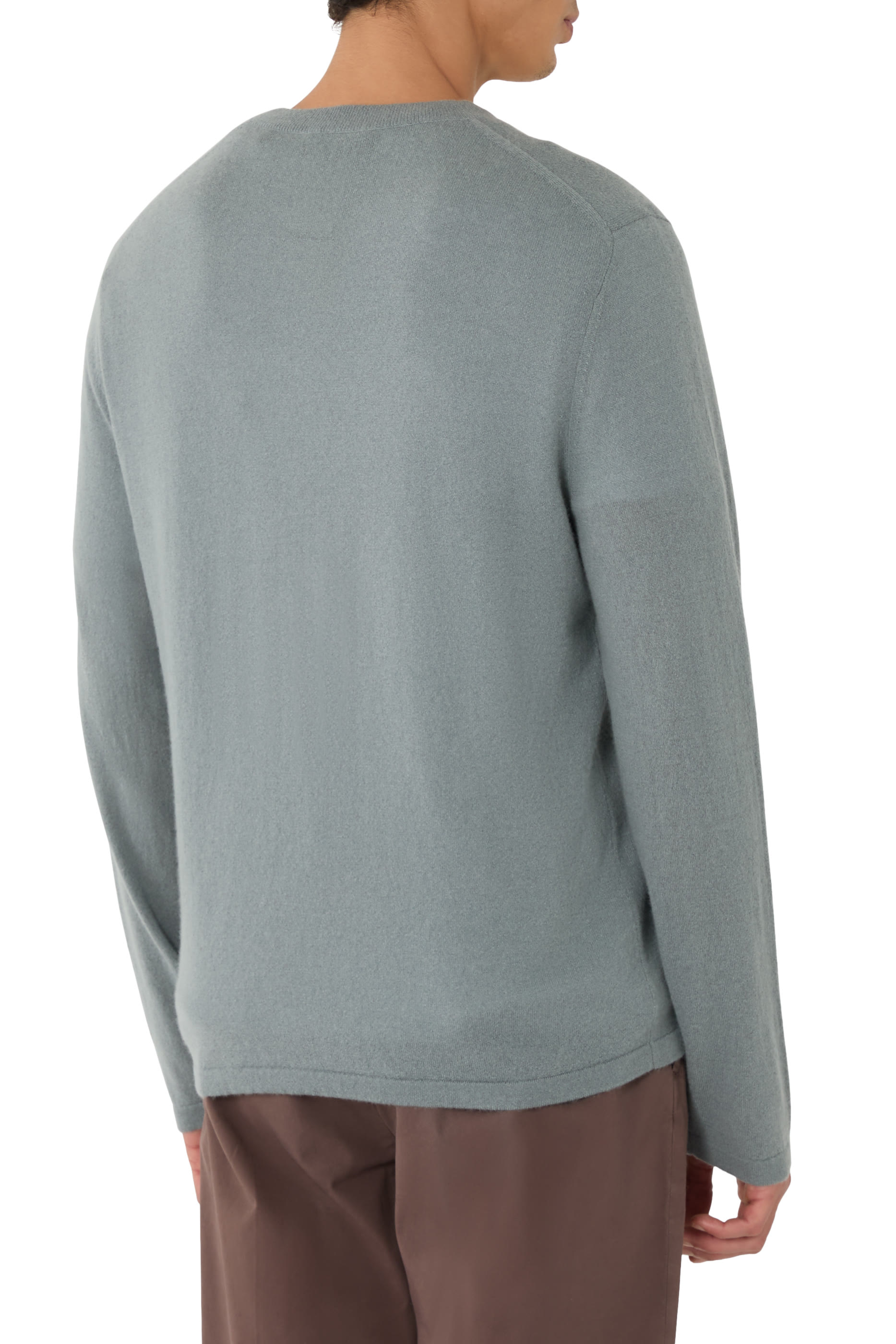 Cashmere-Silk Crew Neck Sweater