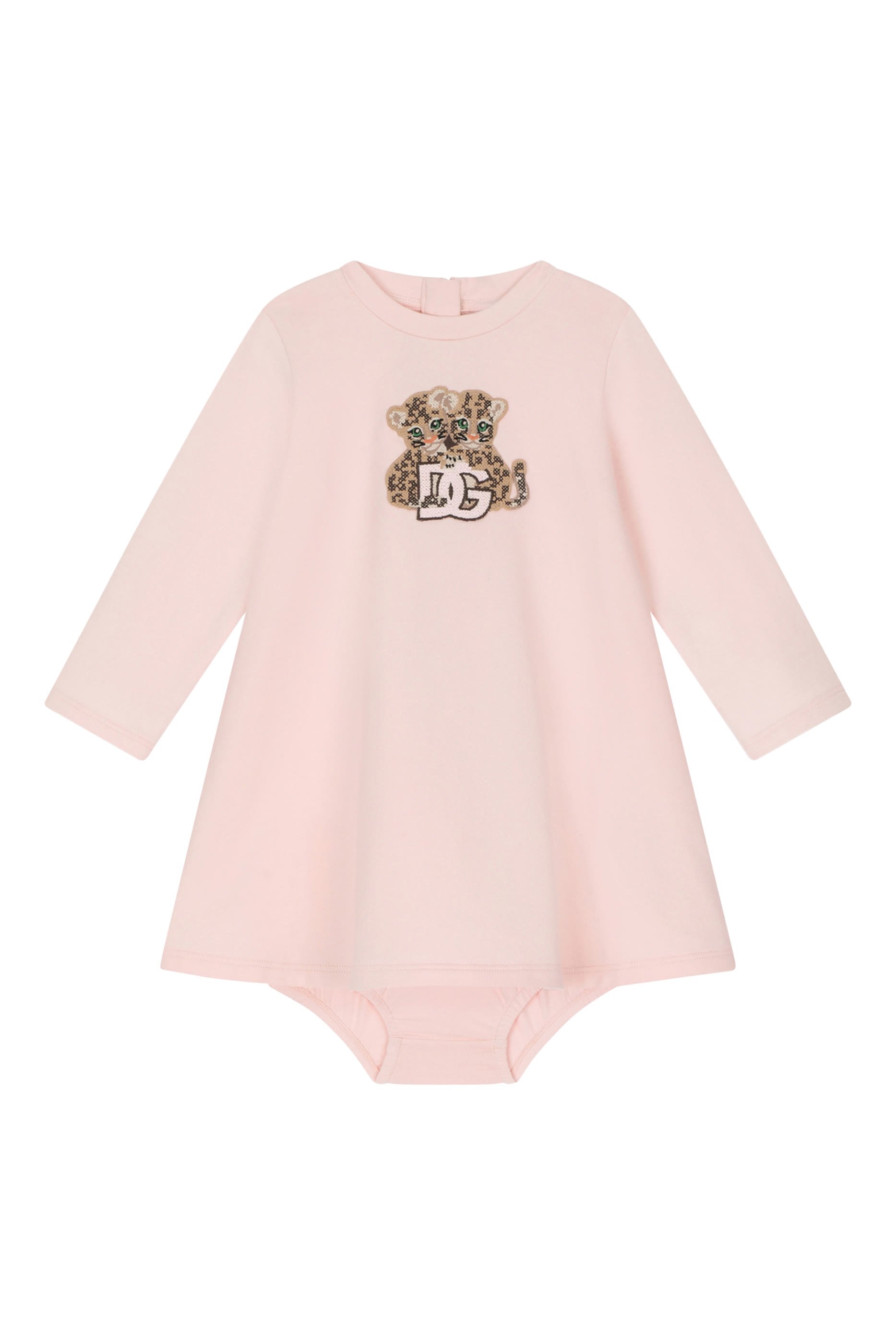 Kids All-Over Logo Print Interlock Midi Dress