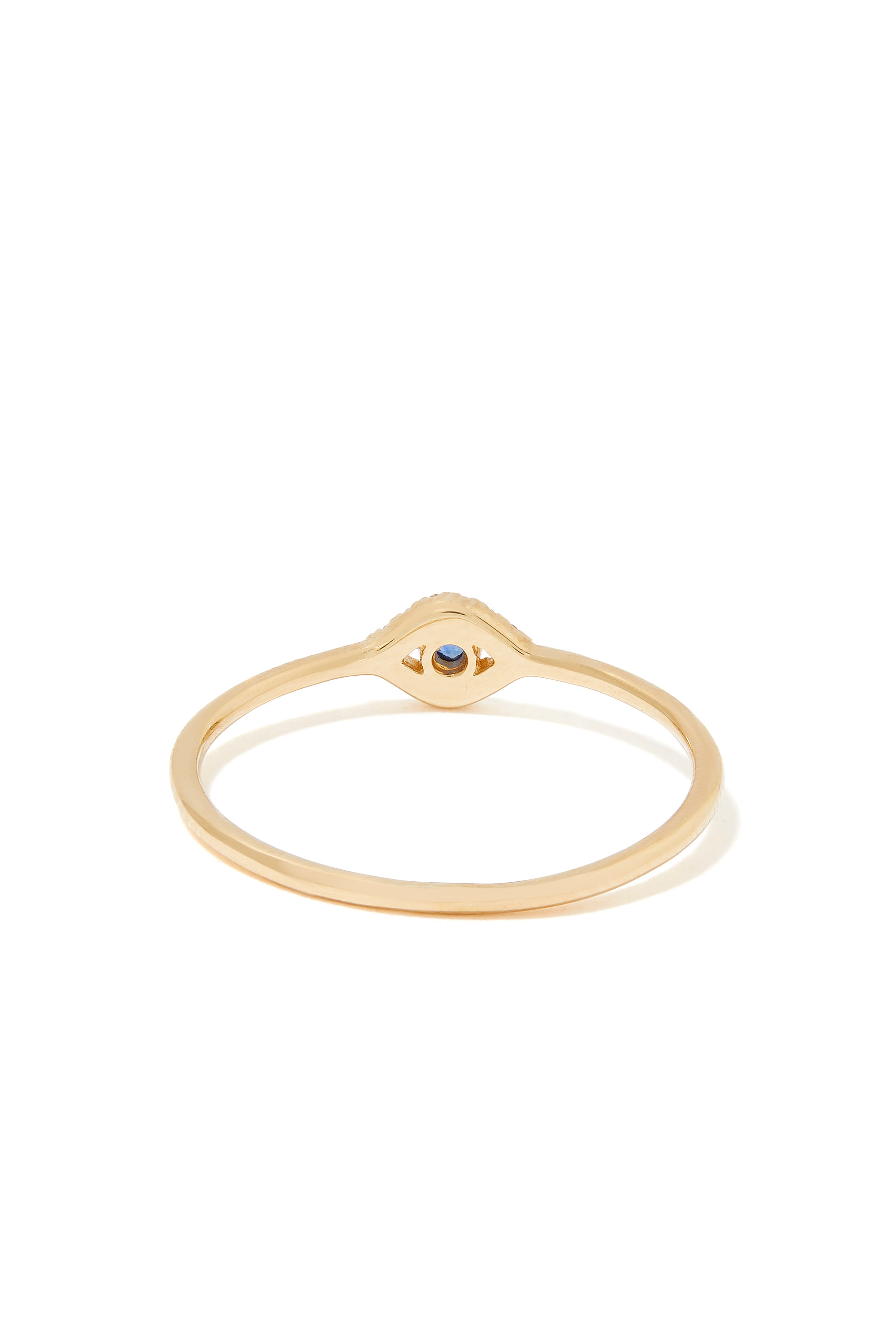 Small Bezel Evil Eye Ring