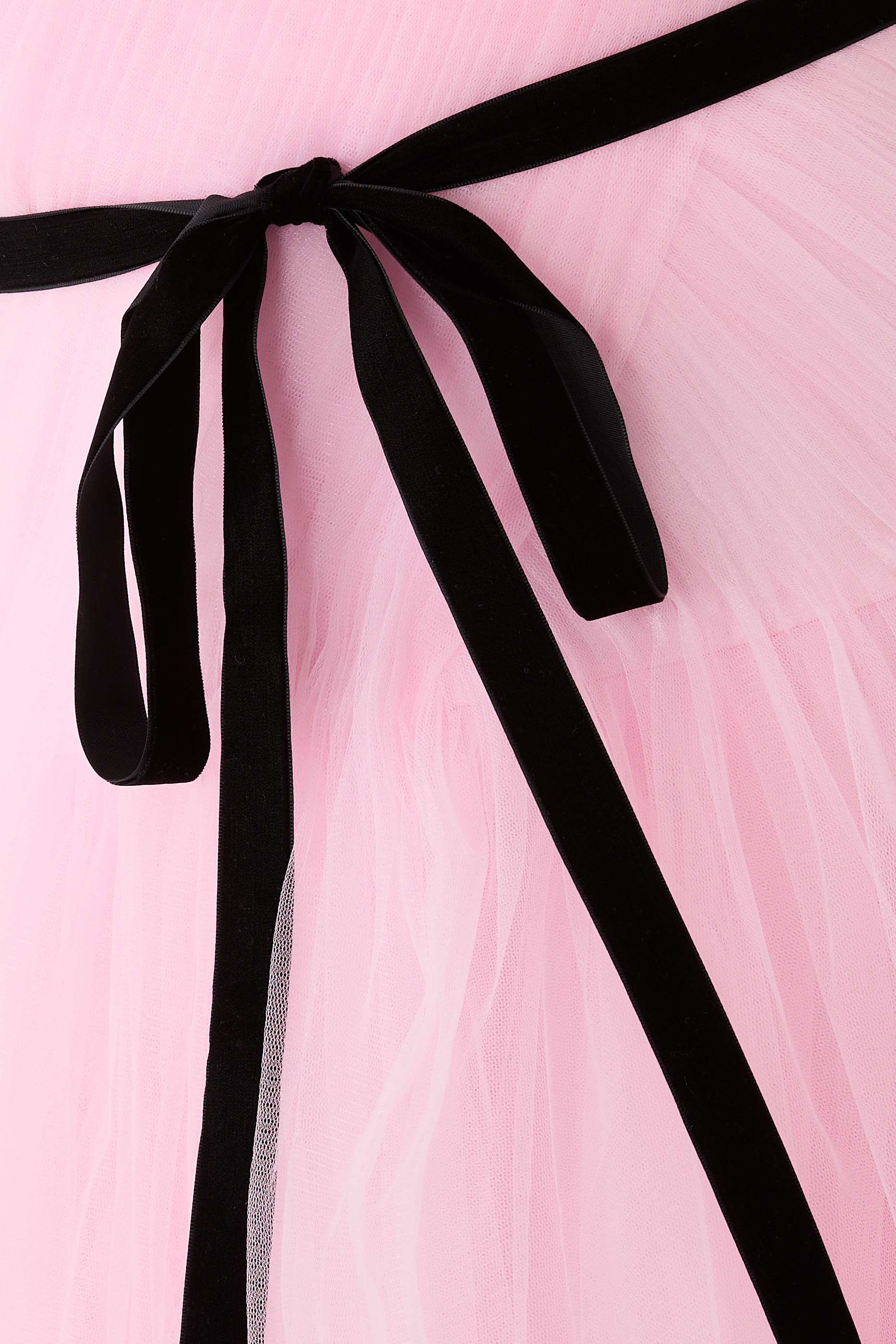 Ruffled Tulle Ball Gown