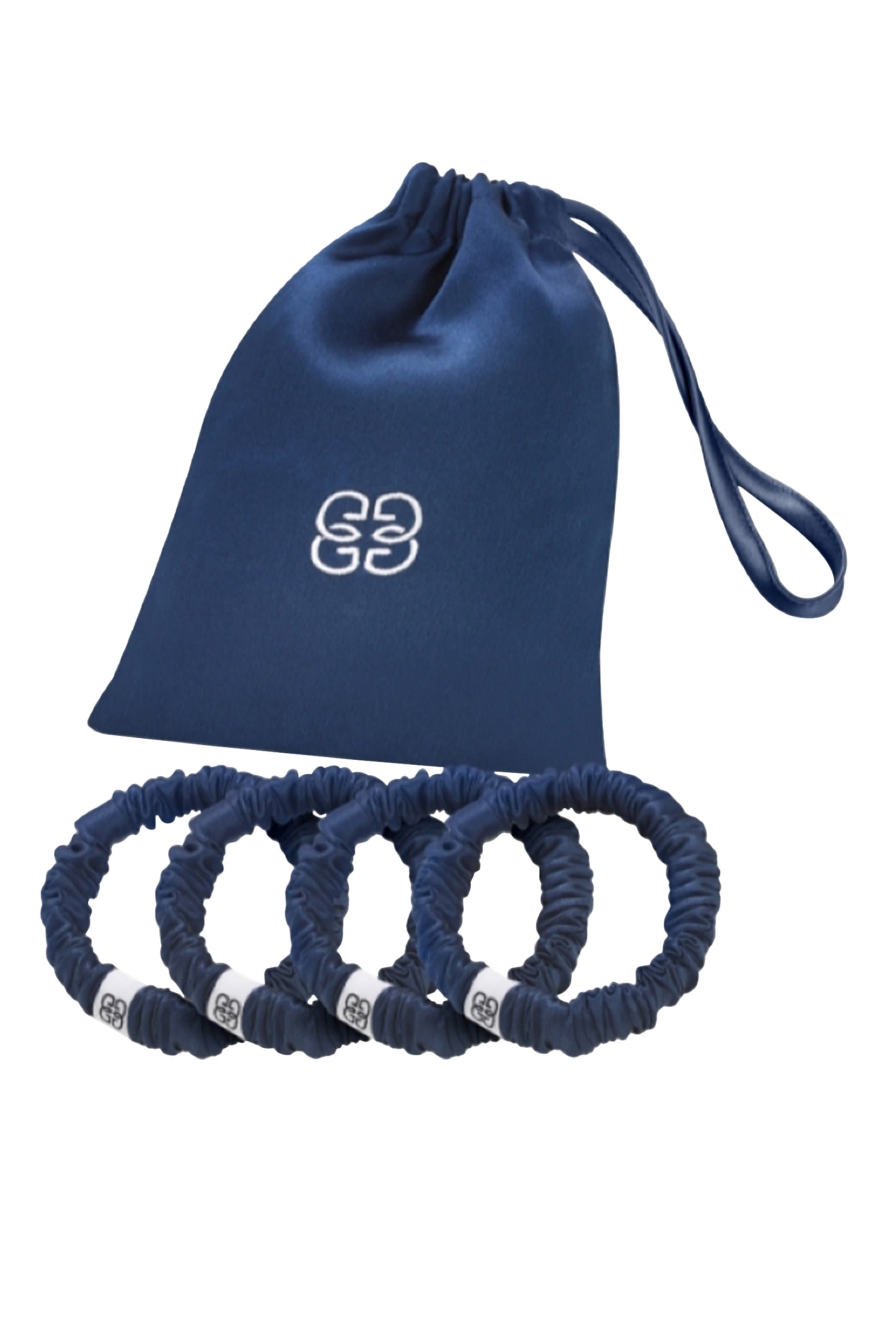 Silk Scrunchie, Set of 4