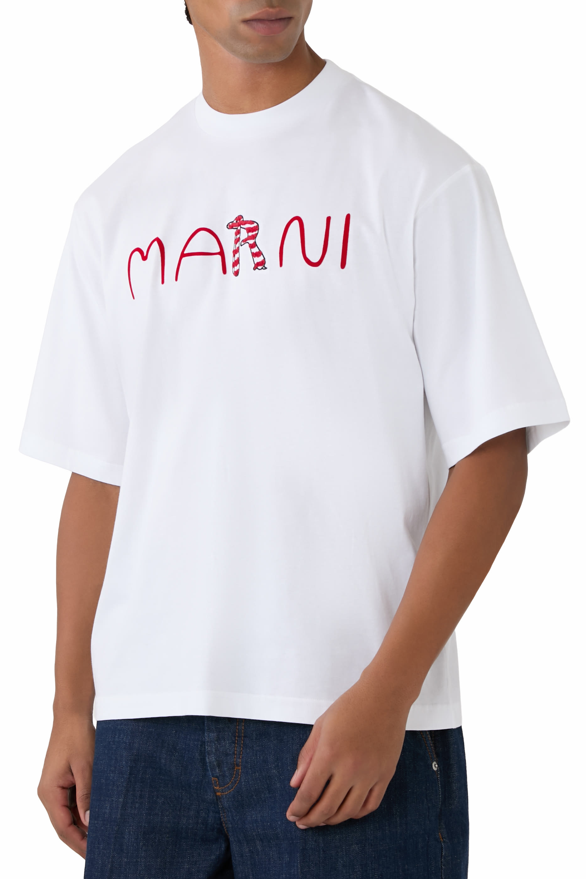 Flocked Animal Alphabet Logo T-Shirt