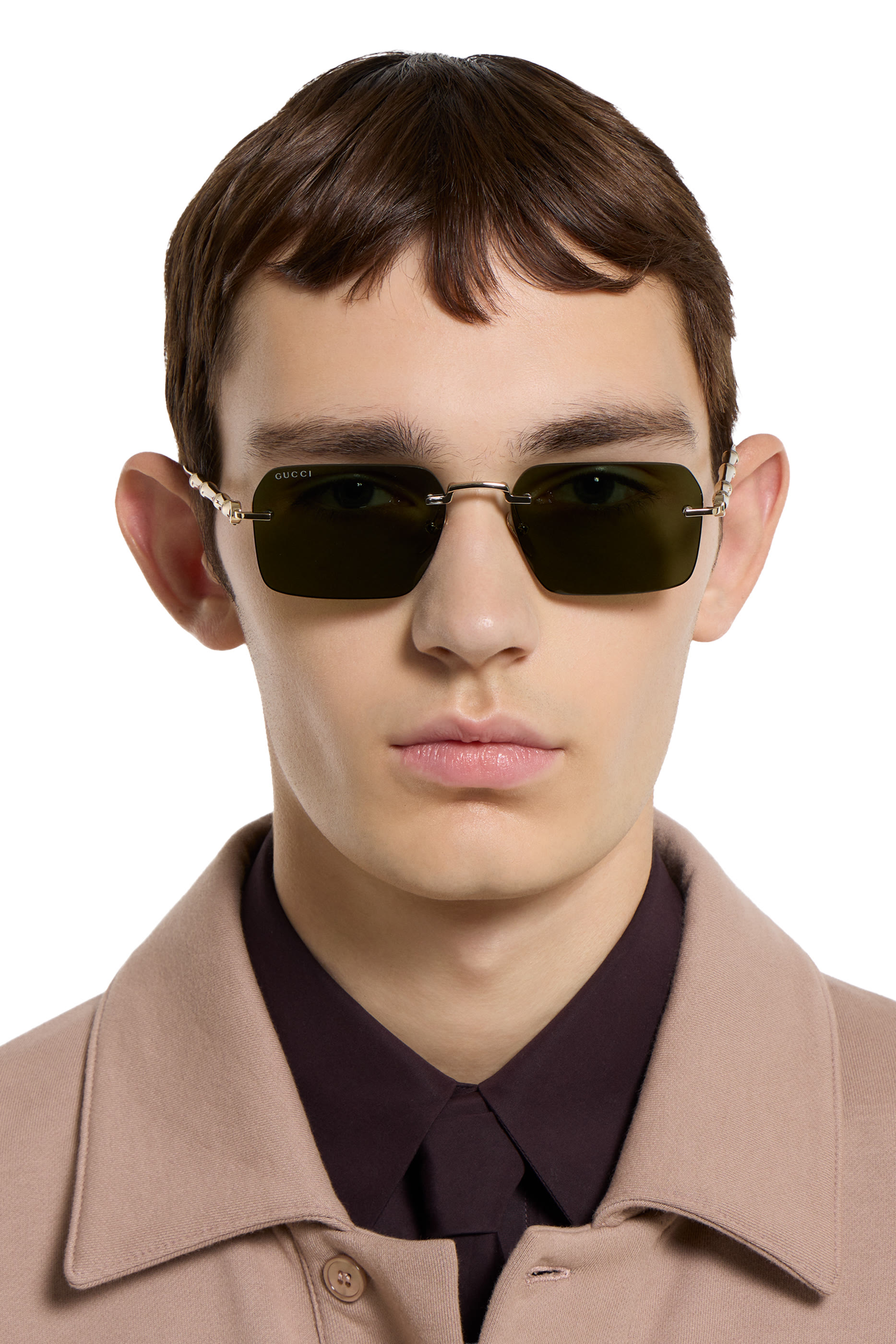 Frameless Rectangular Sunglasses 