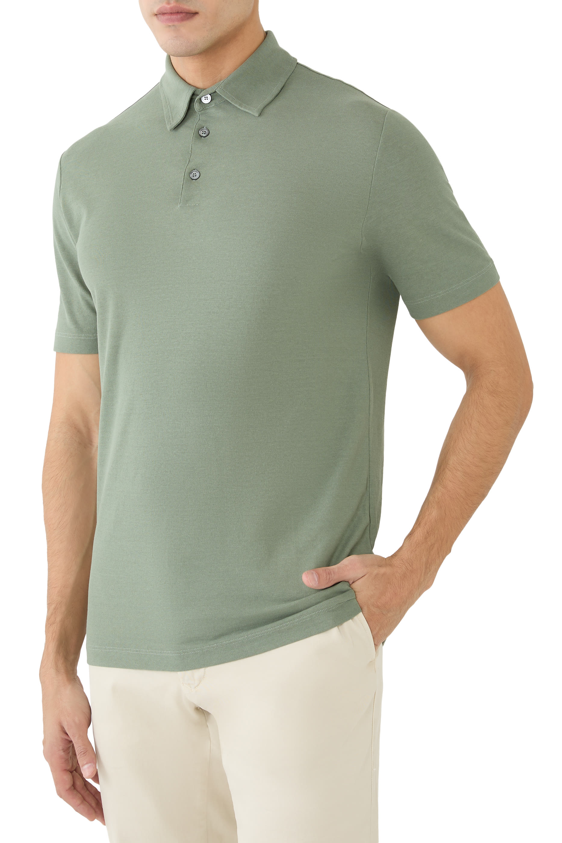 Zanone Slim-Fit Organic IceCotton Polo Shirt