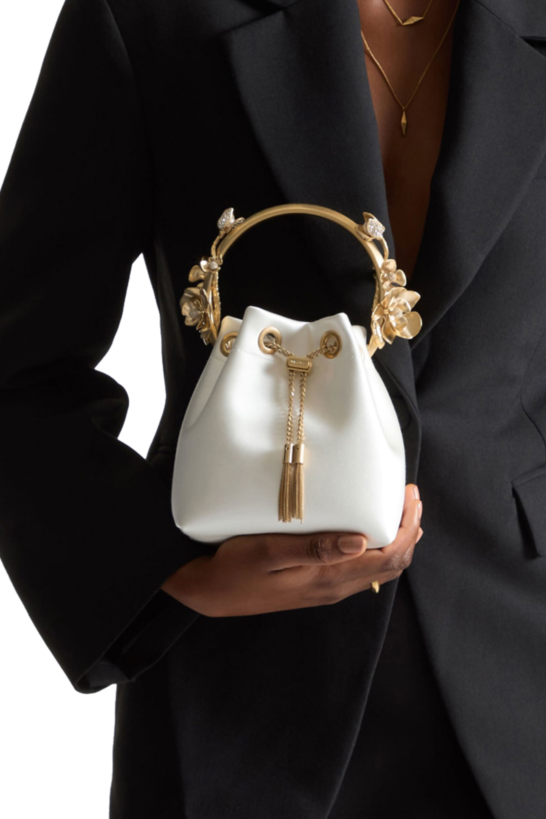 Bon Bon Satin Flower Bag