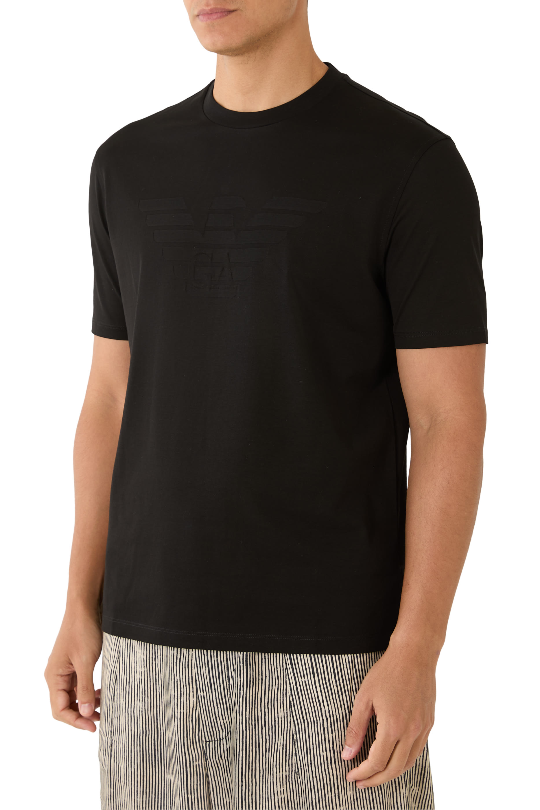 Tonal Logo Inlay Jersey T-Shirt