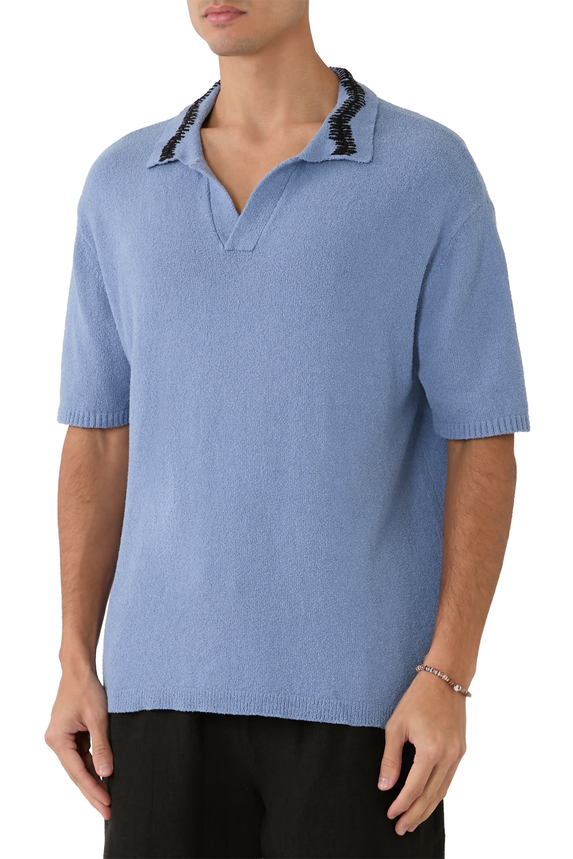 Hand Crochet Collar Polo 