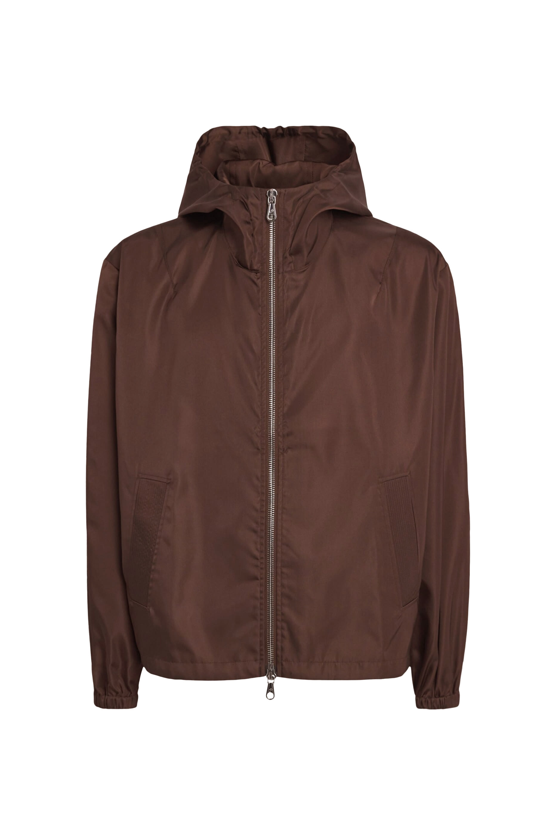  Hooded Nylon Windbreaker Jacket
