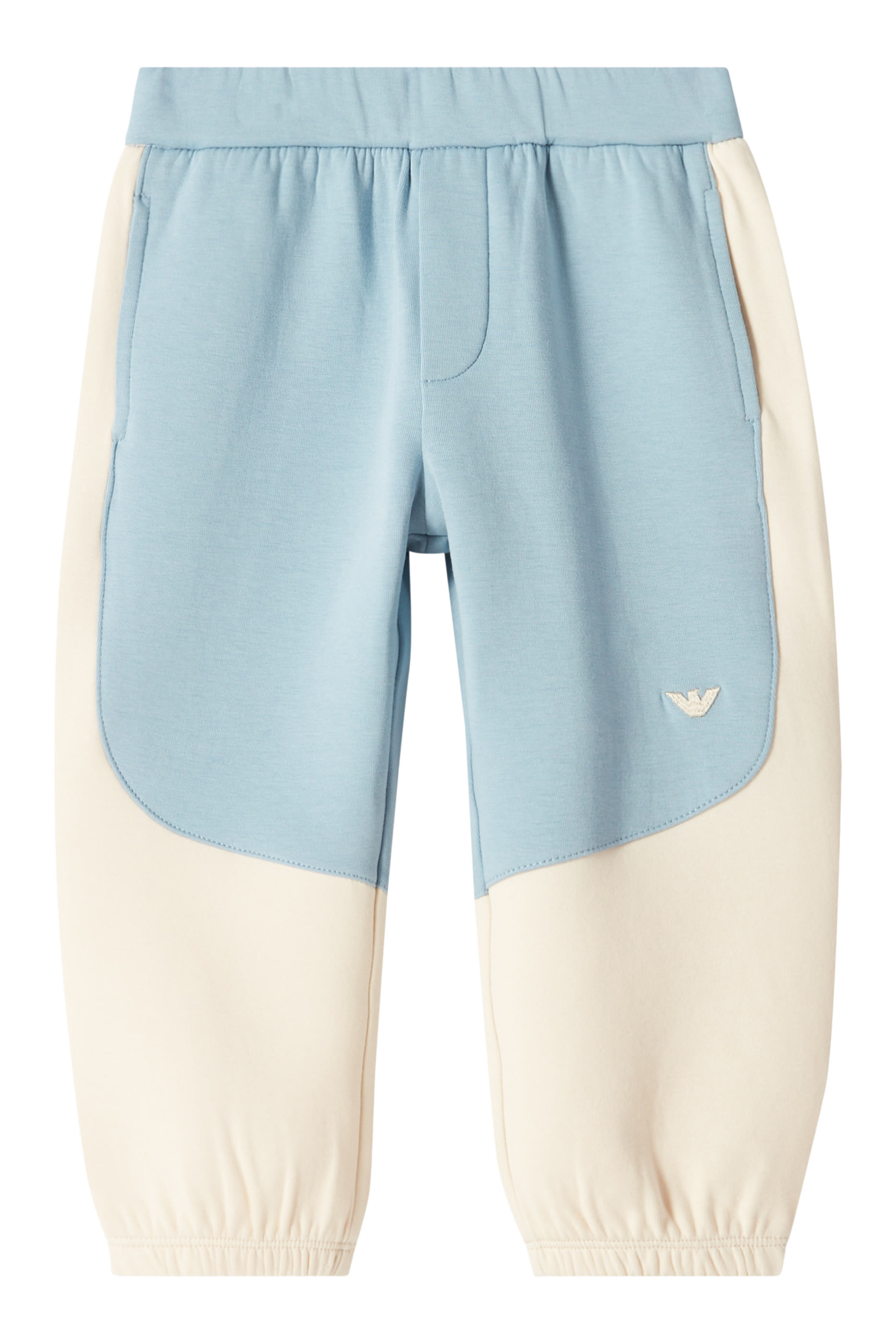 Kids Color-Bock Cotton-Blend Joggers