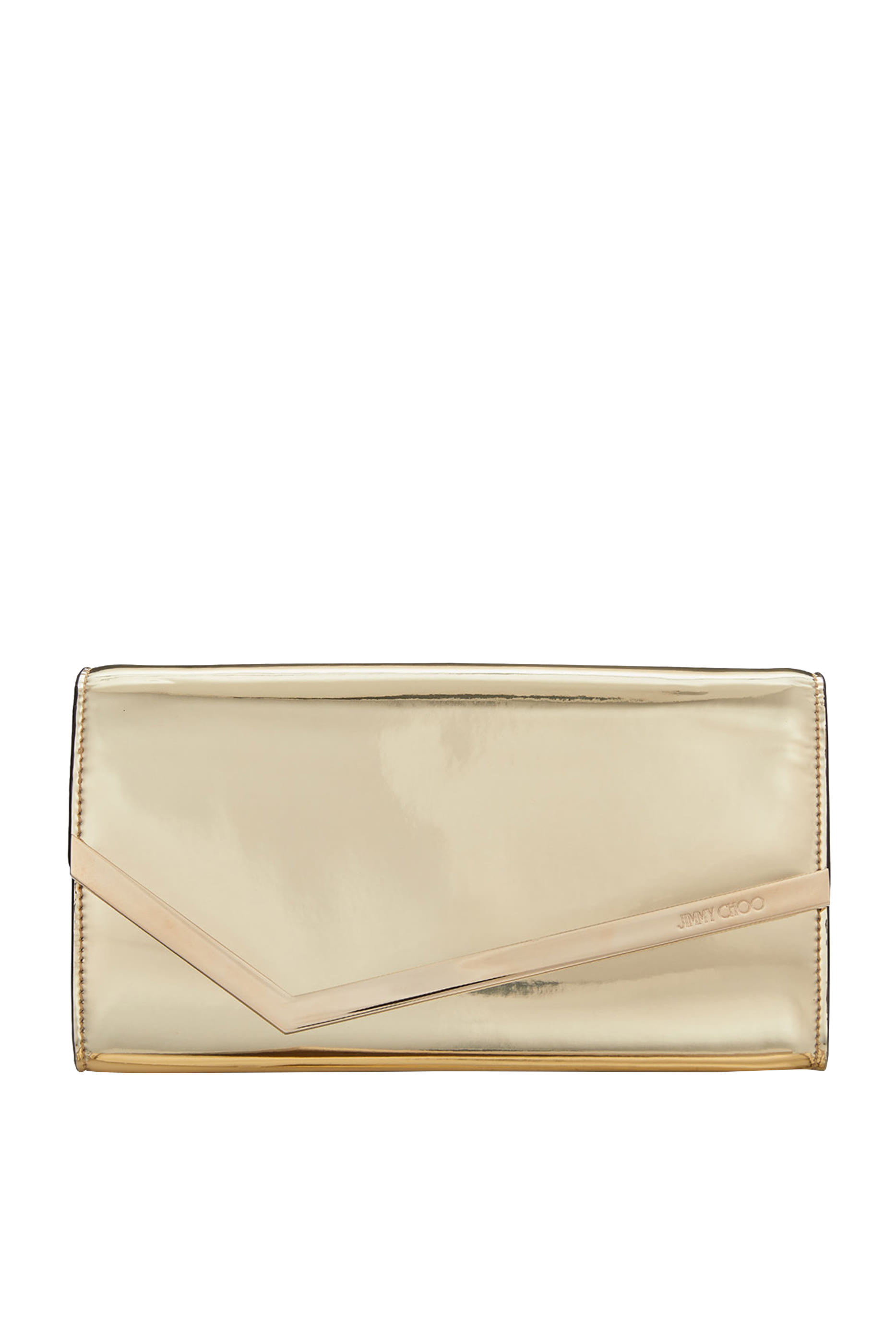 Emmie Metallic Leather Envelope Clutch