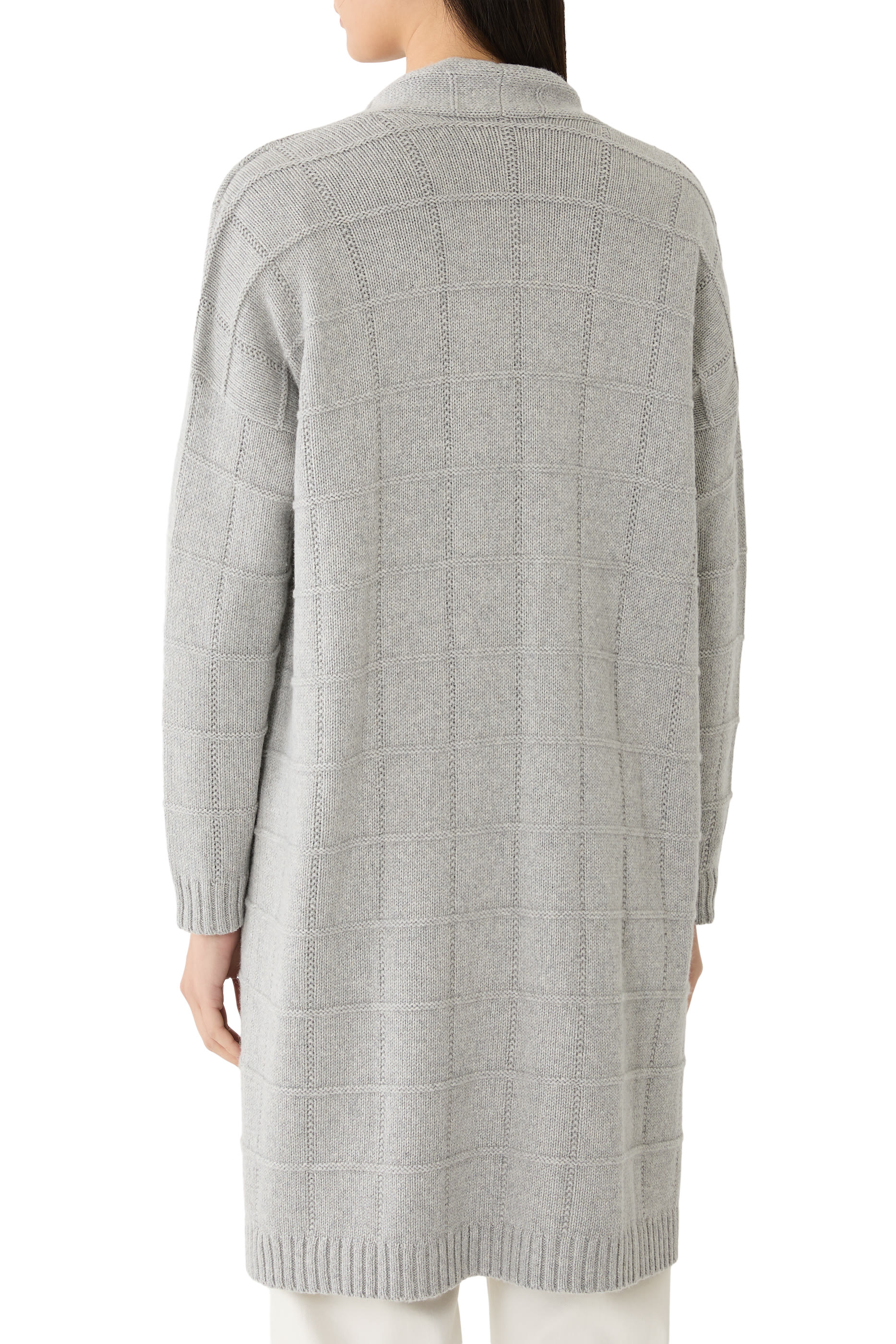 Cotton & Recycled Cashmere Long Cardigan