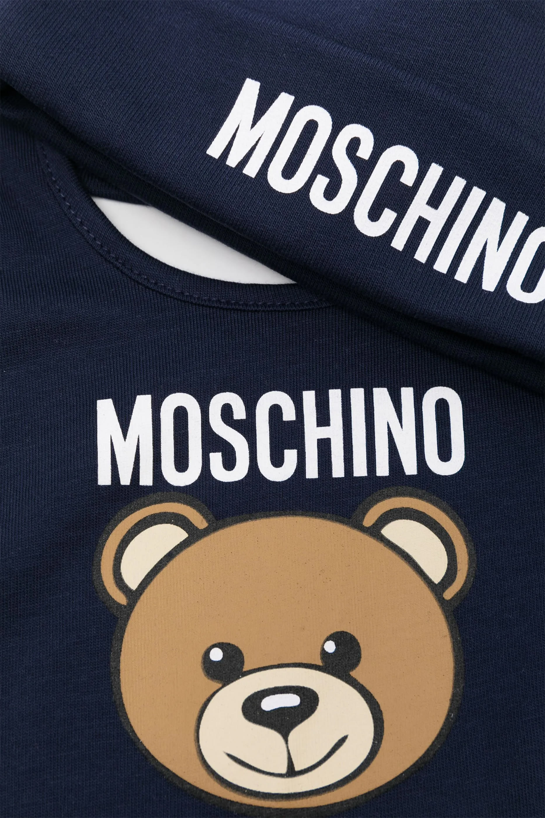 Kids BU Teddy Patch Hat + Bib Set