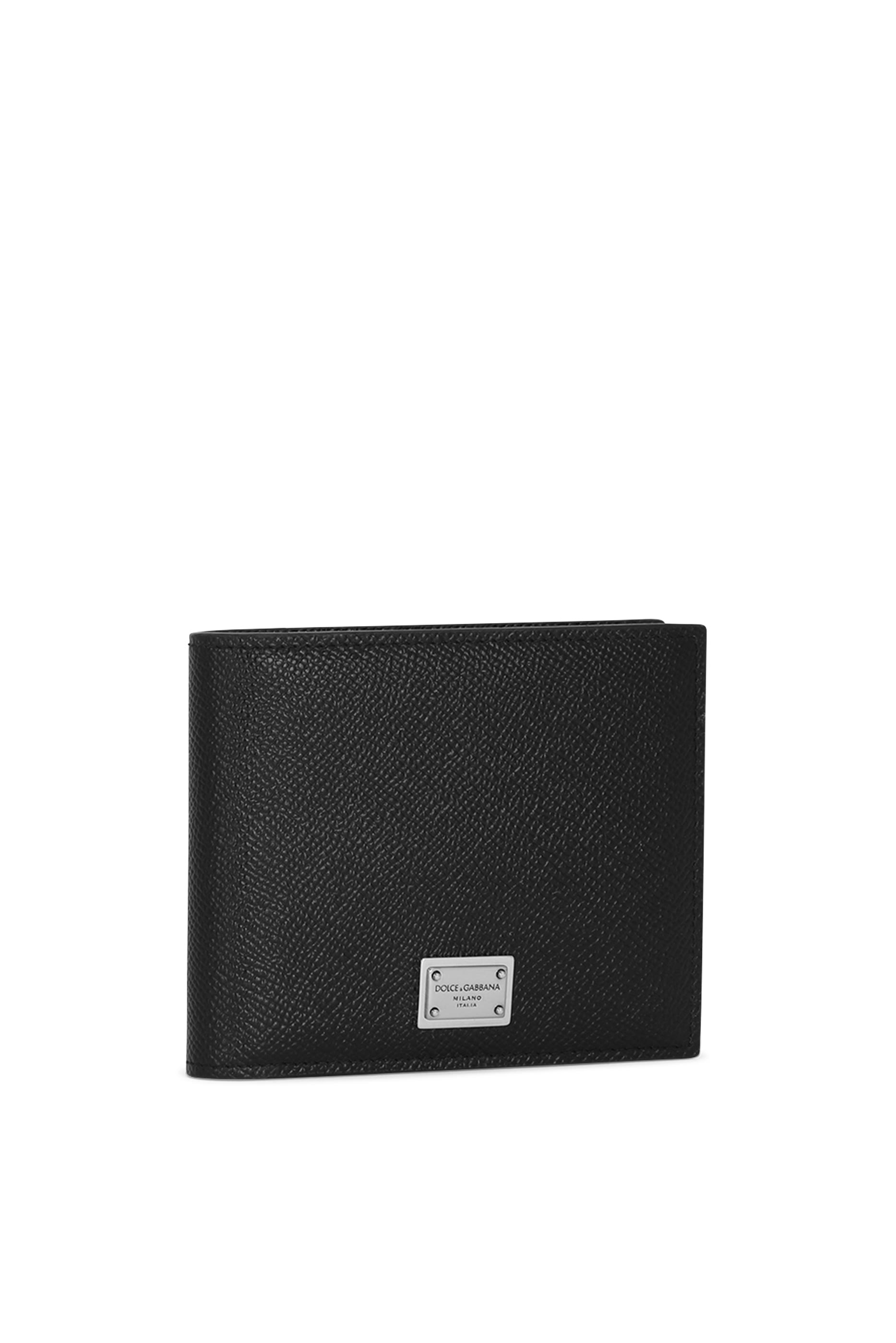 Calfskin Wallet with Coin Pocket & Logo Tag