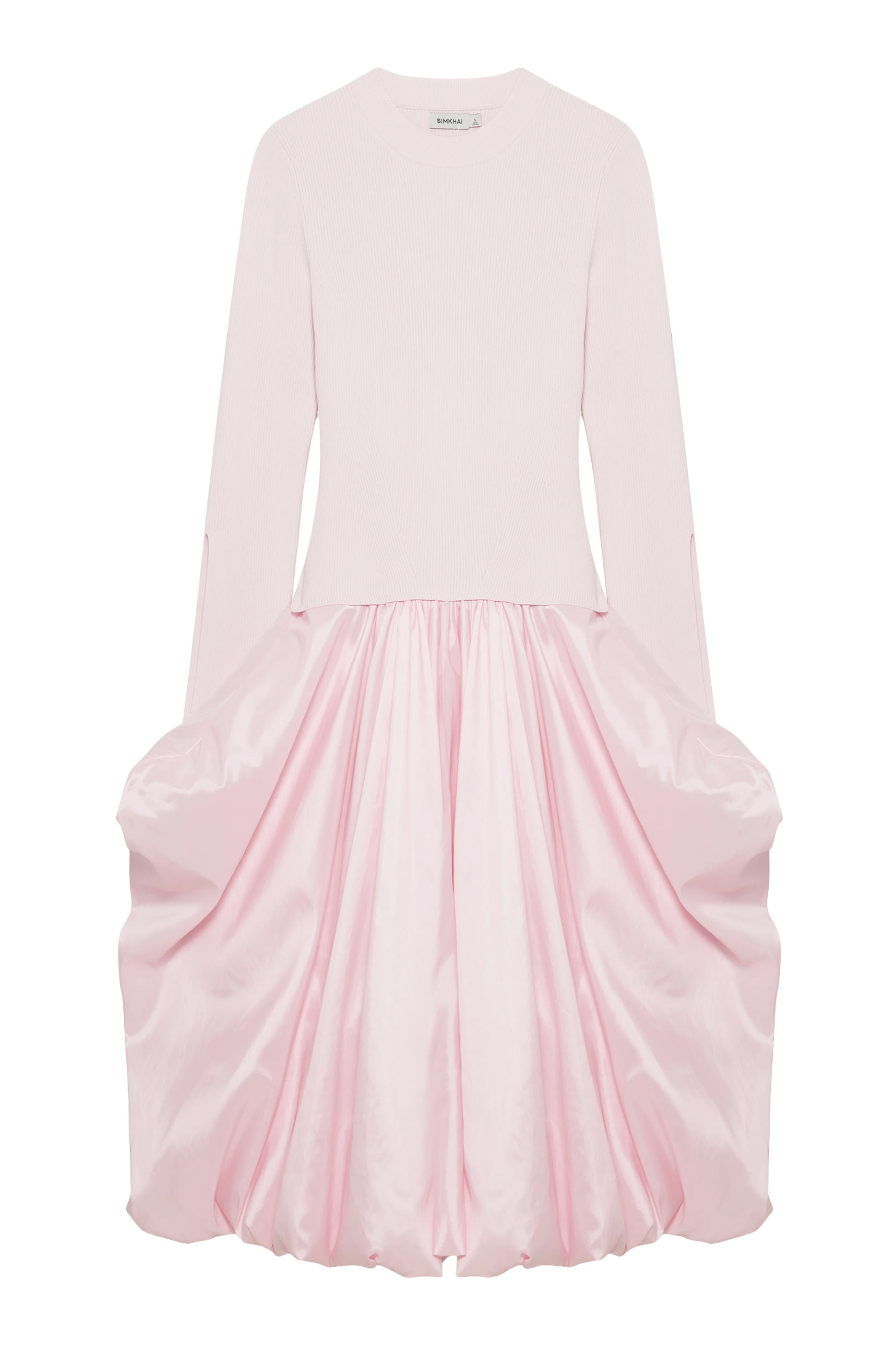 Kenlie Taffeta Knit Midi Dress 