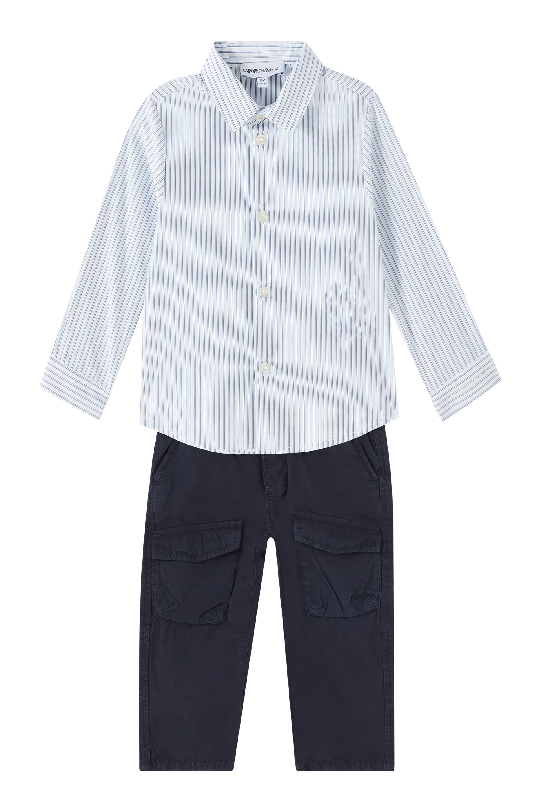 Logo Striped Long Sleeves Shirt