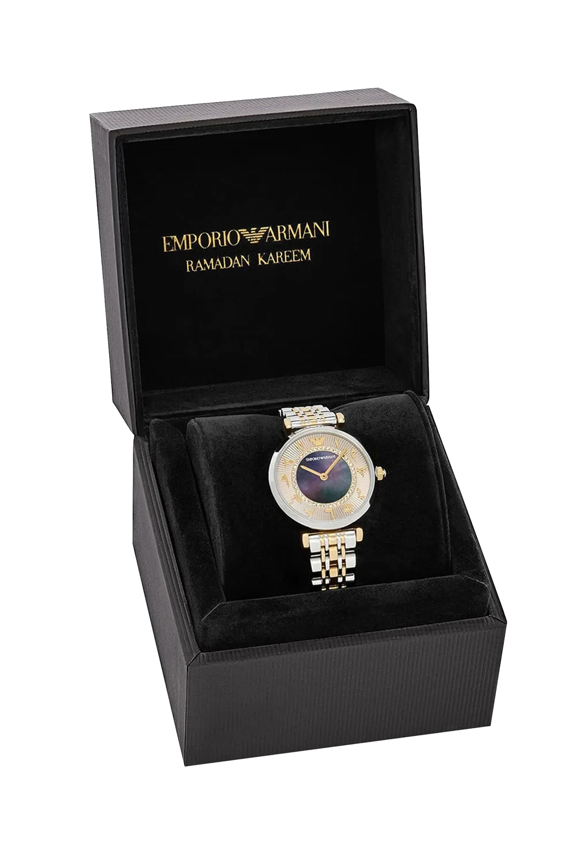 Two-Hand Two-Tone Stainless Steel Watch