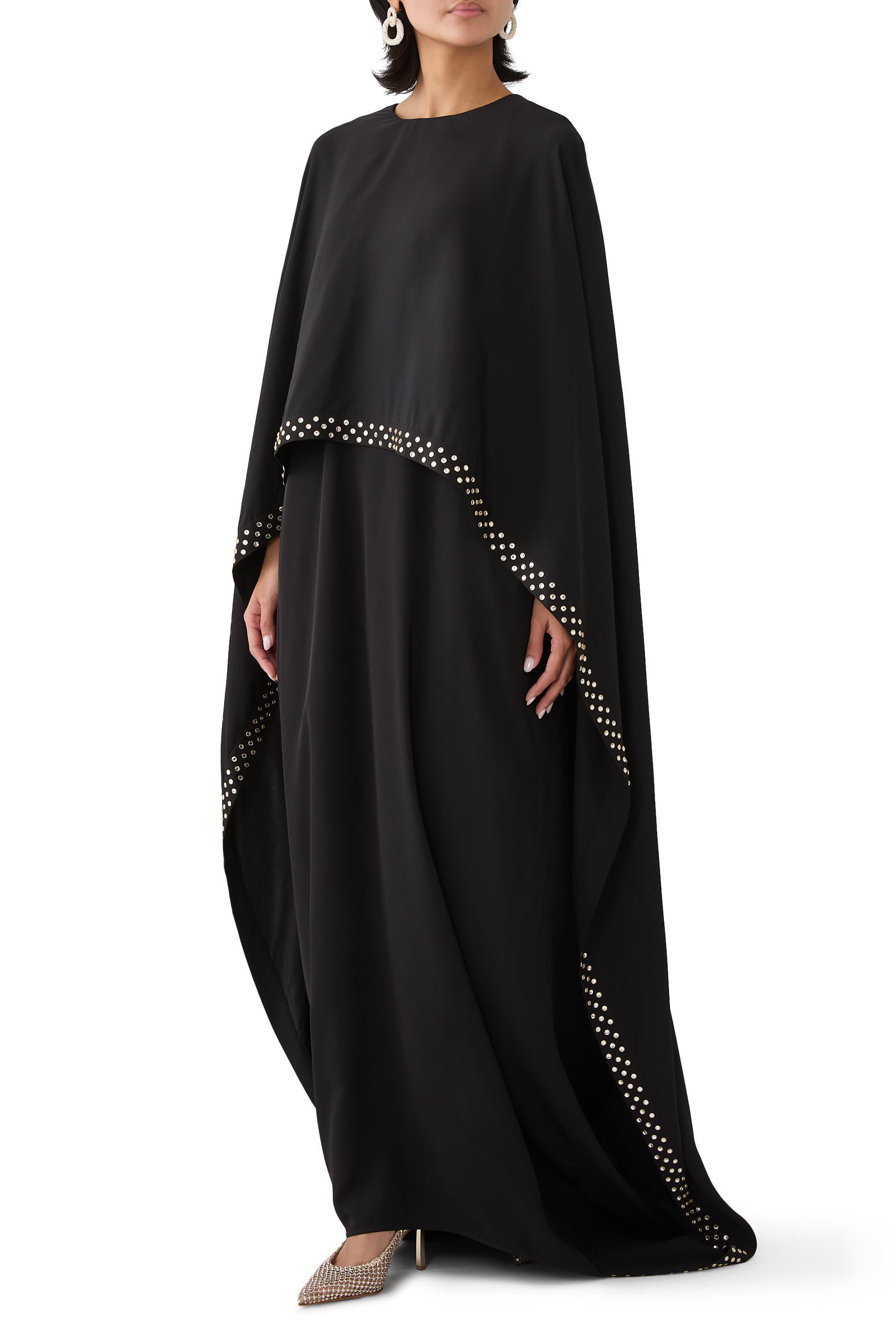 Lead-Free Crystal Cape Gown