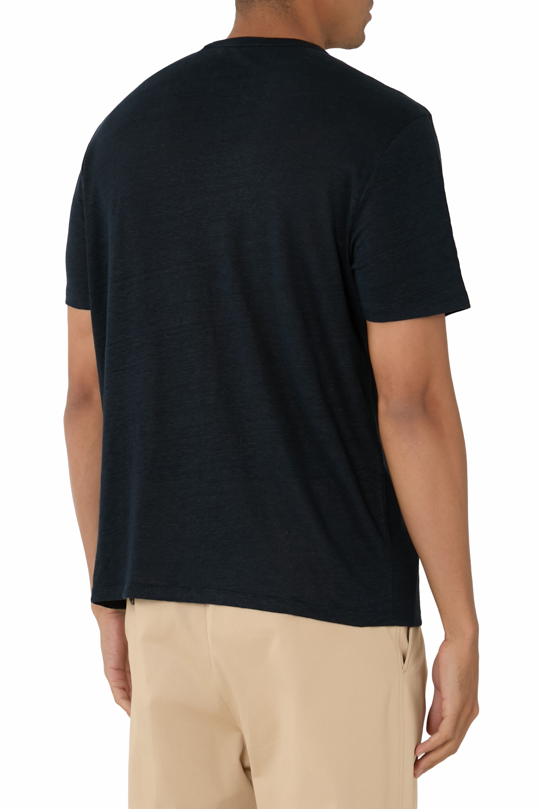 Linen Crew Neck T-Shirt