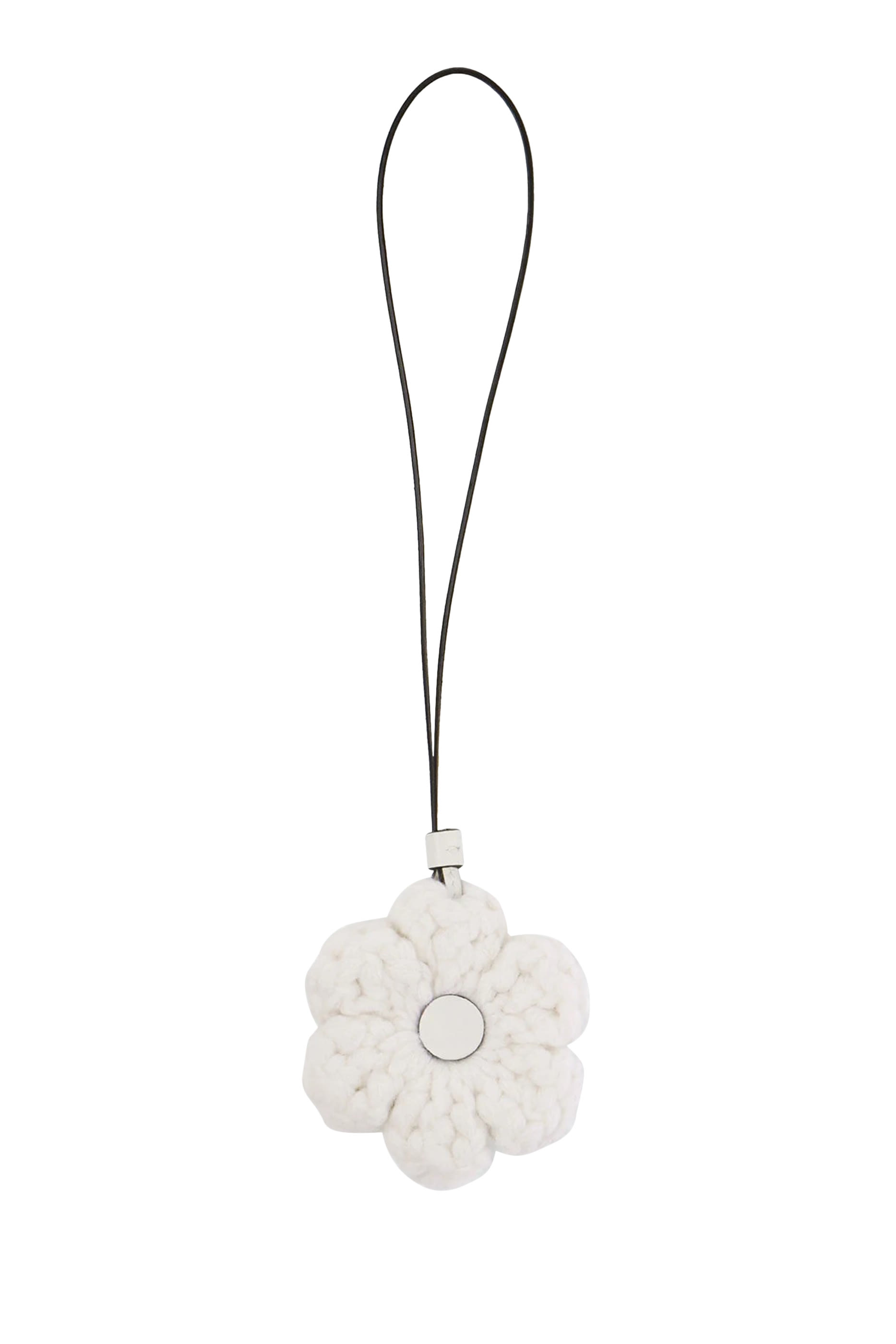 Knitted Flower Bag Charm