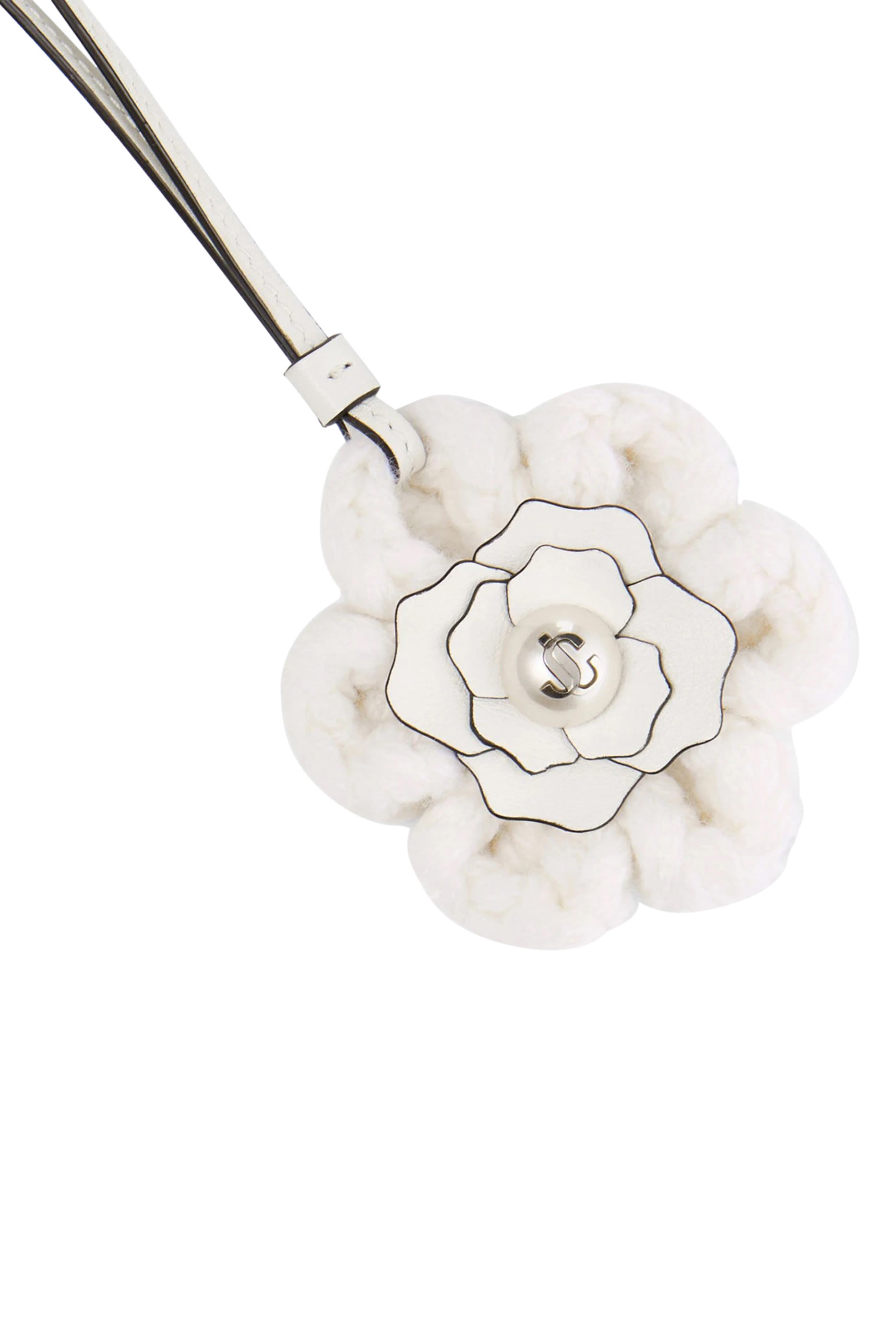 Knitted Flower Bag Charm