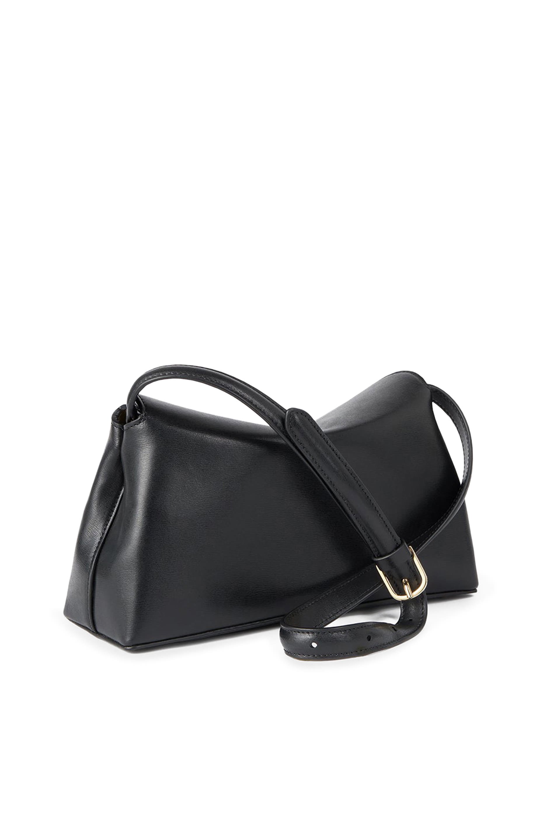 T-Lock Leather Clutch Bag