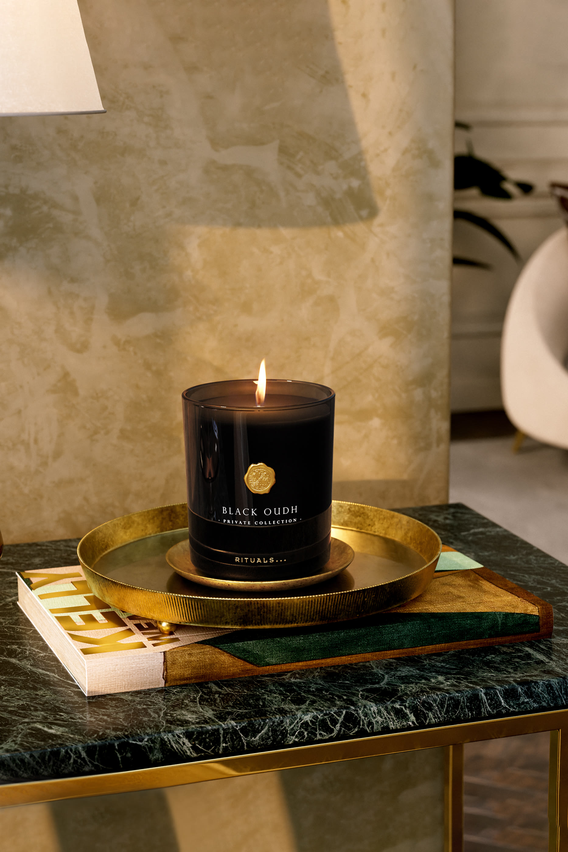 Black Oudh Scented Candle
