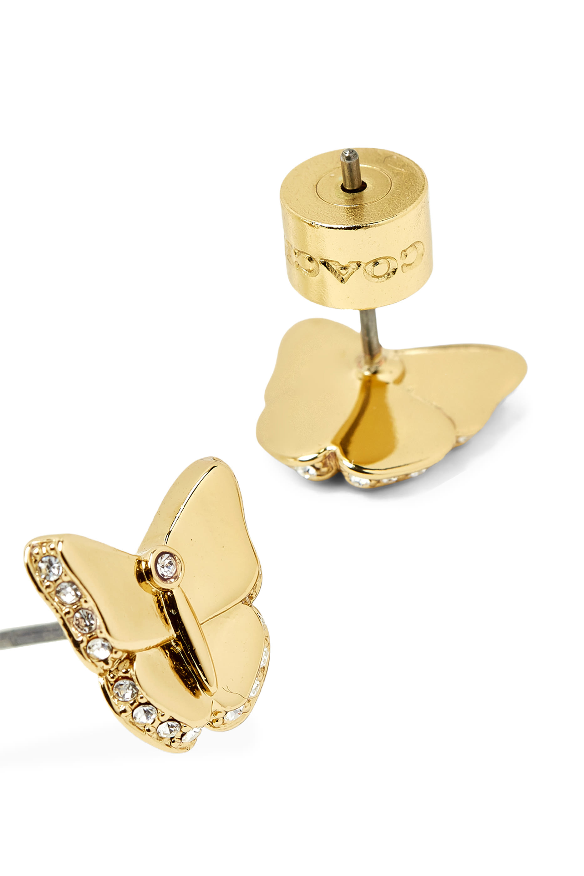  Pav&eacute; Icon Butterfly Studs