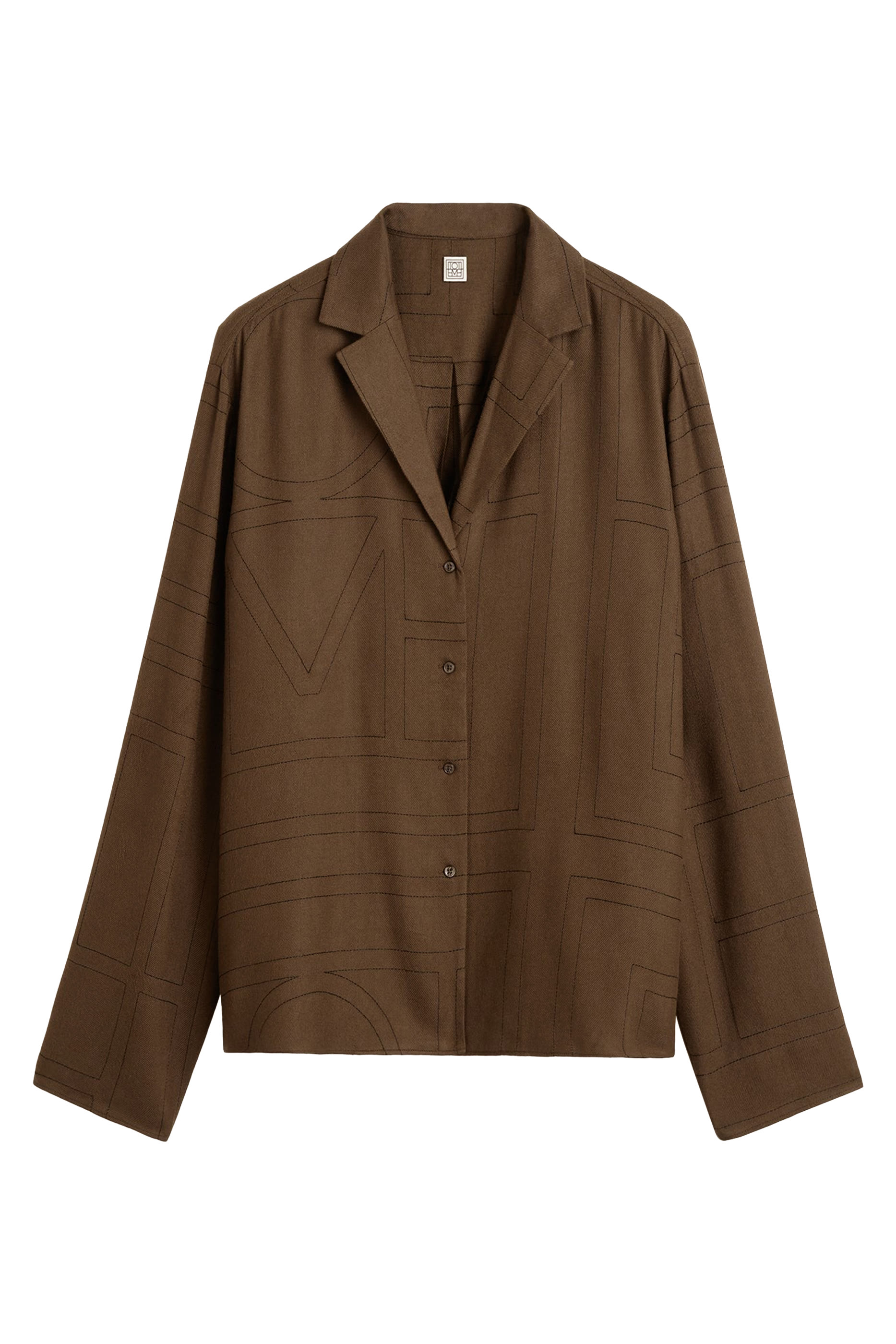 Monogram Flannel PJ Top