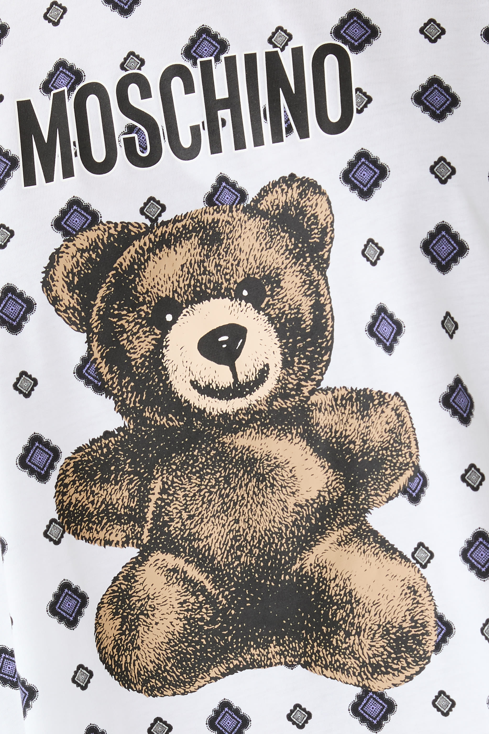 Logo Teddy Printed Dress