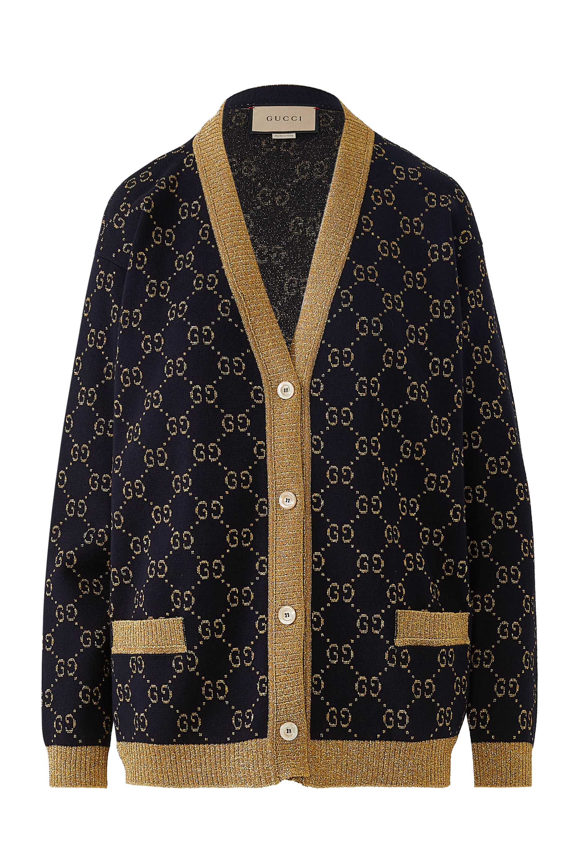 Cotton Lam&eacute; Cardigan