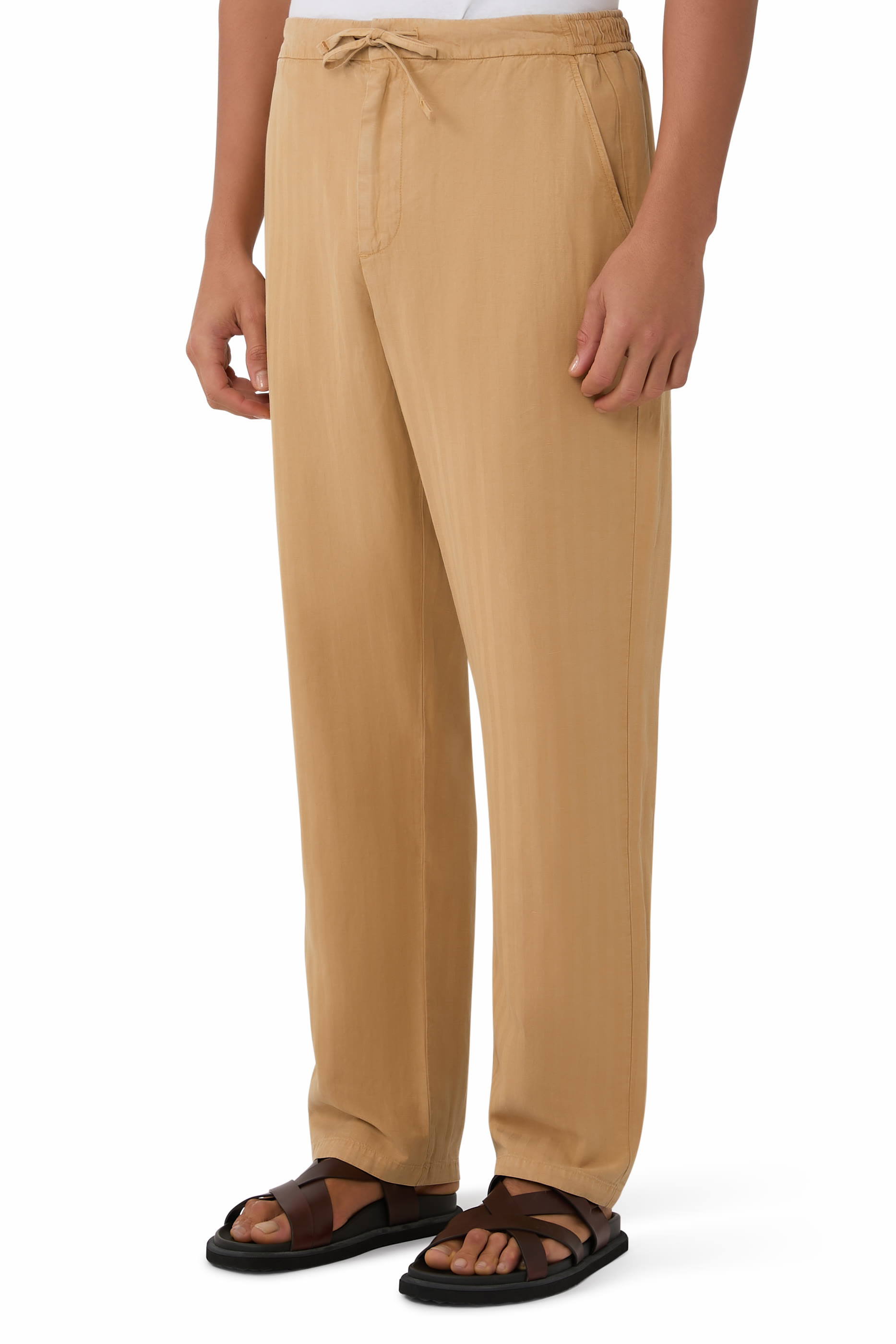 Mendes Linen-Blend Trousers