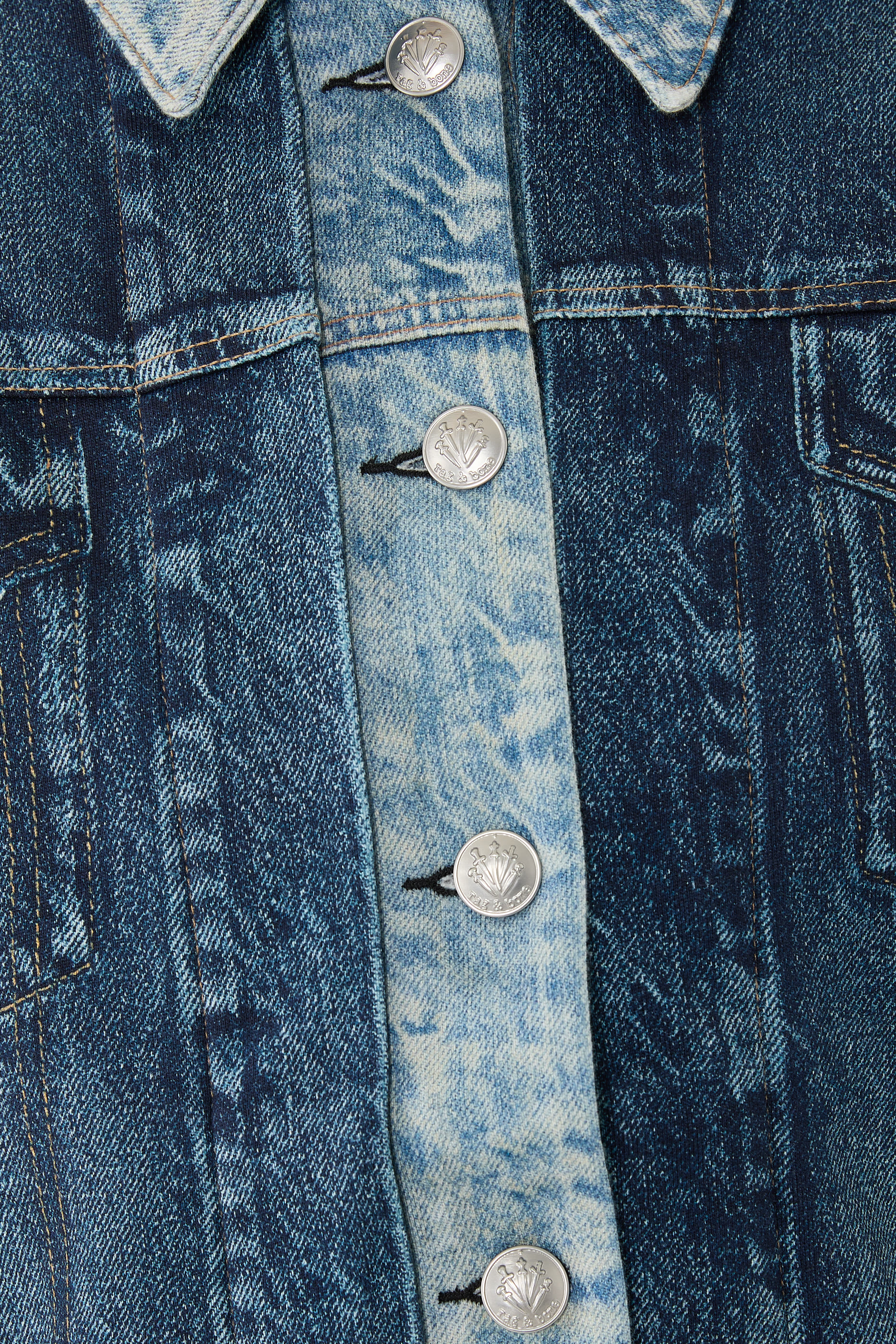 Miramar Combo Terry Oversized Trucker Jacket